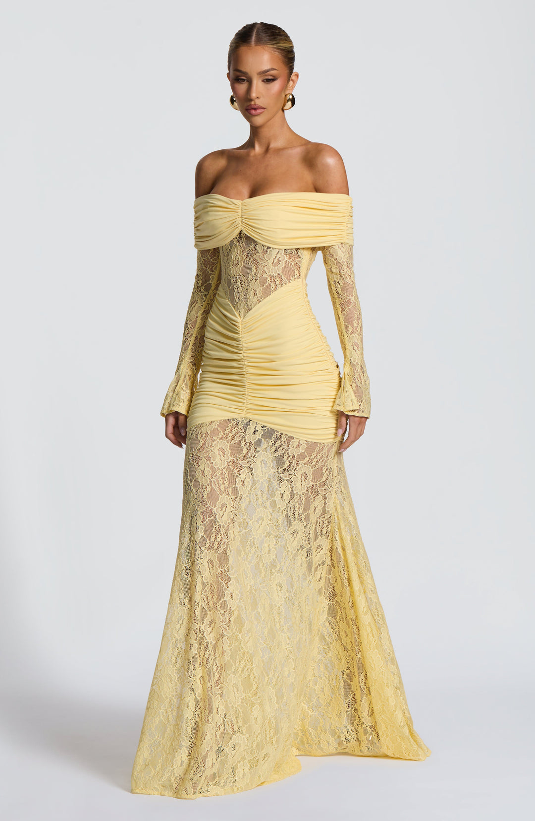 Velaora Maxi Dress in Lemon by Clandour, product photo 12