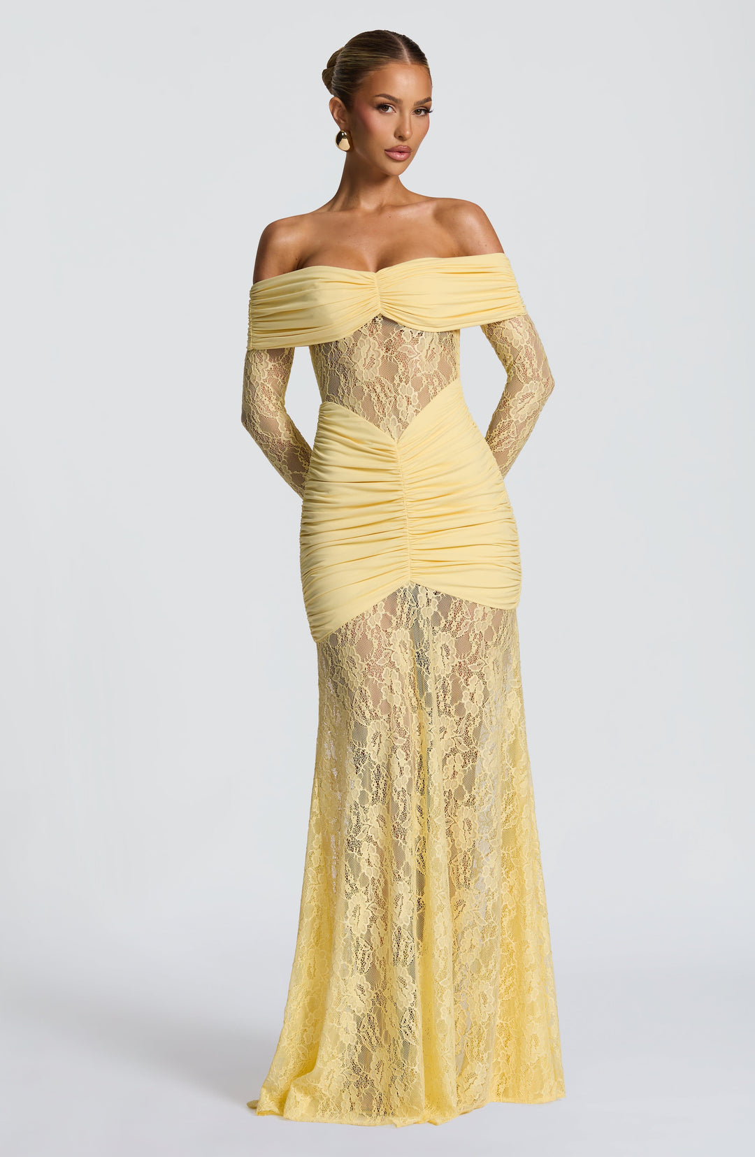 Velaora Maxi Dress in Lemon by Clandour, product photo 13