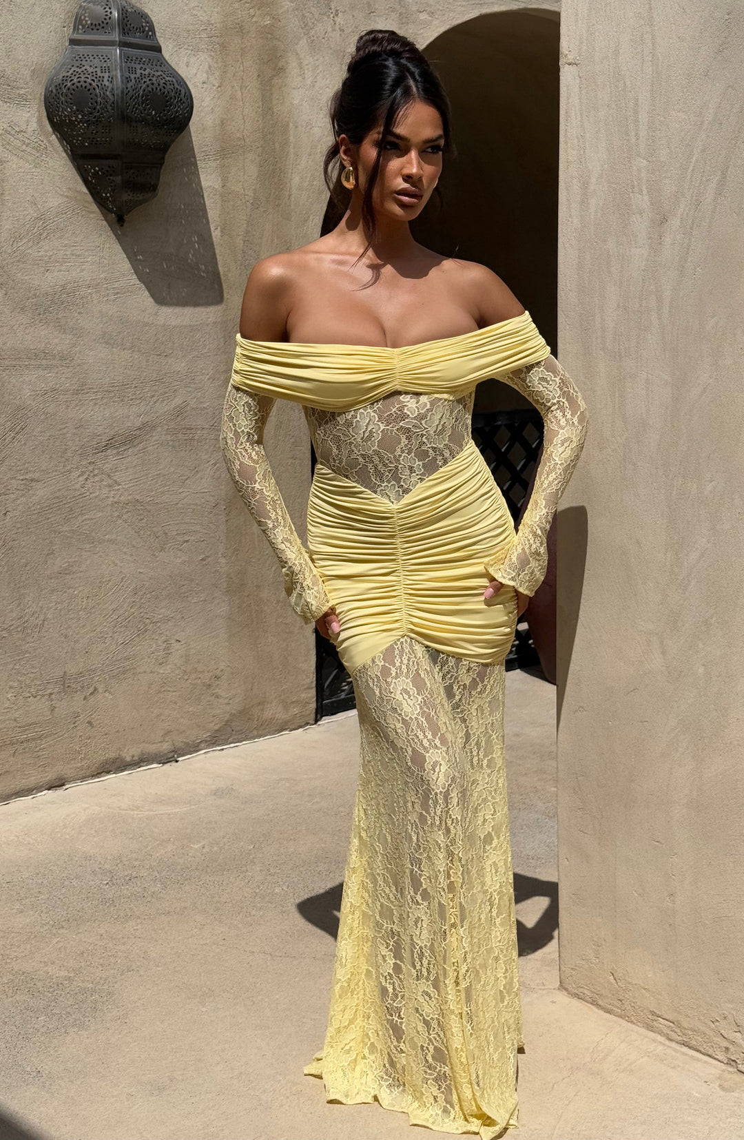 Velaora Maxi Dress in Lemon by Clandour, product photo 14