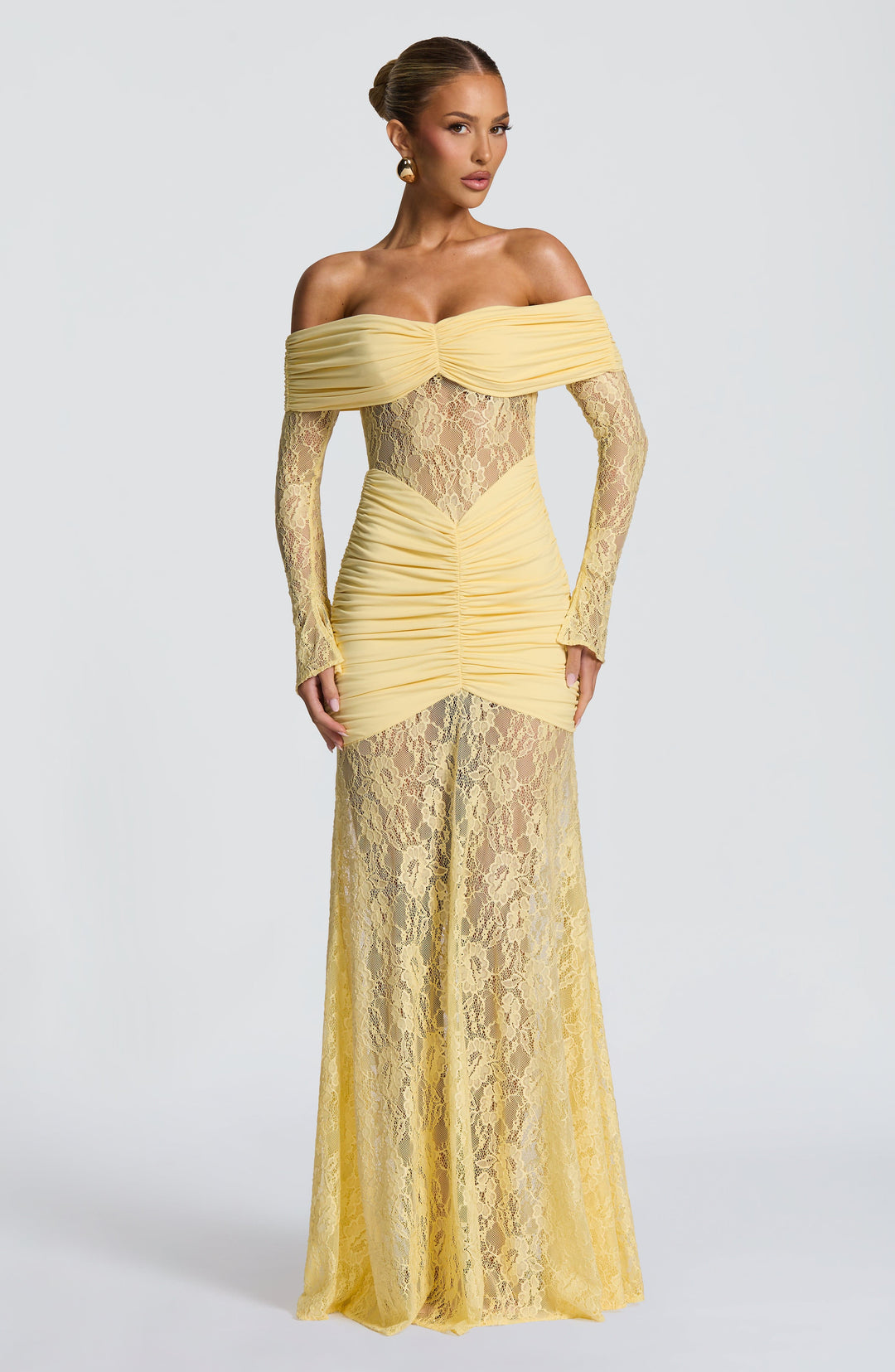 Velaora Maxi Dress in Lemon by Clandour, product photo 15