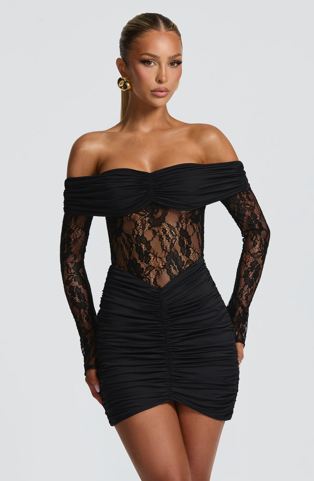 Velaora Mini Dress in Black by Clandour, product photo 6