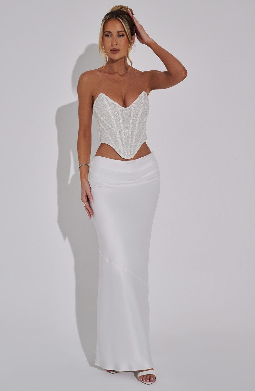 Velavieve Corset in Ivory by Clandour, product photo 4