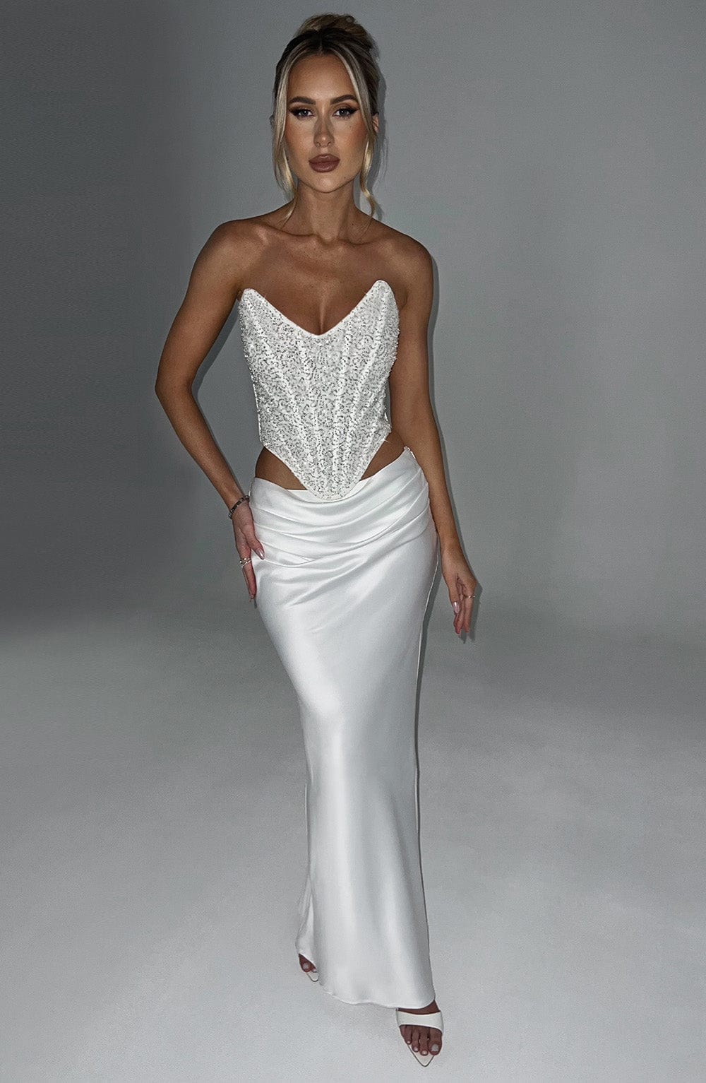 Velavieve Corset in Ivory by Clandour, product photo 13
