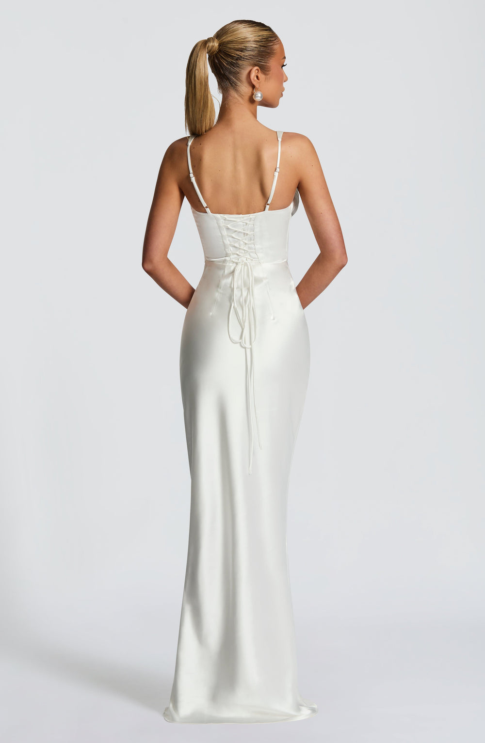 Velayne Maxi Dress in Ivory by Clandour, product photo 2