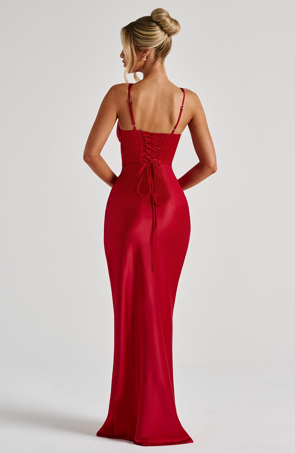 Velayne Maxi Dress in Red by Clandour, product photo 2