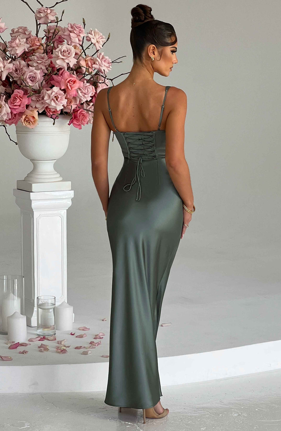 Velayne Maxi Dress in Sage by Clandour, product photo 6