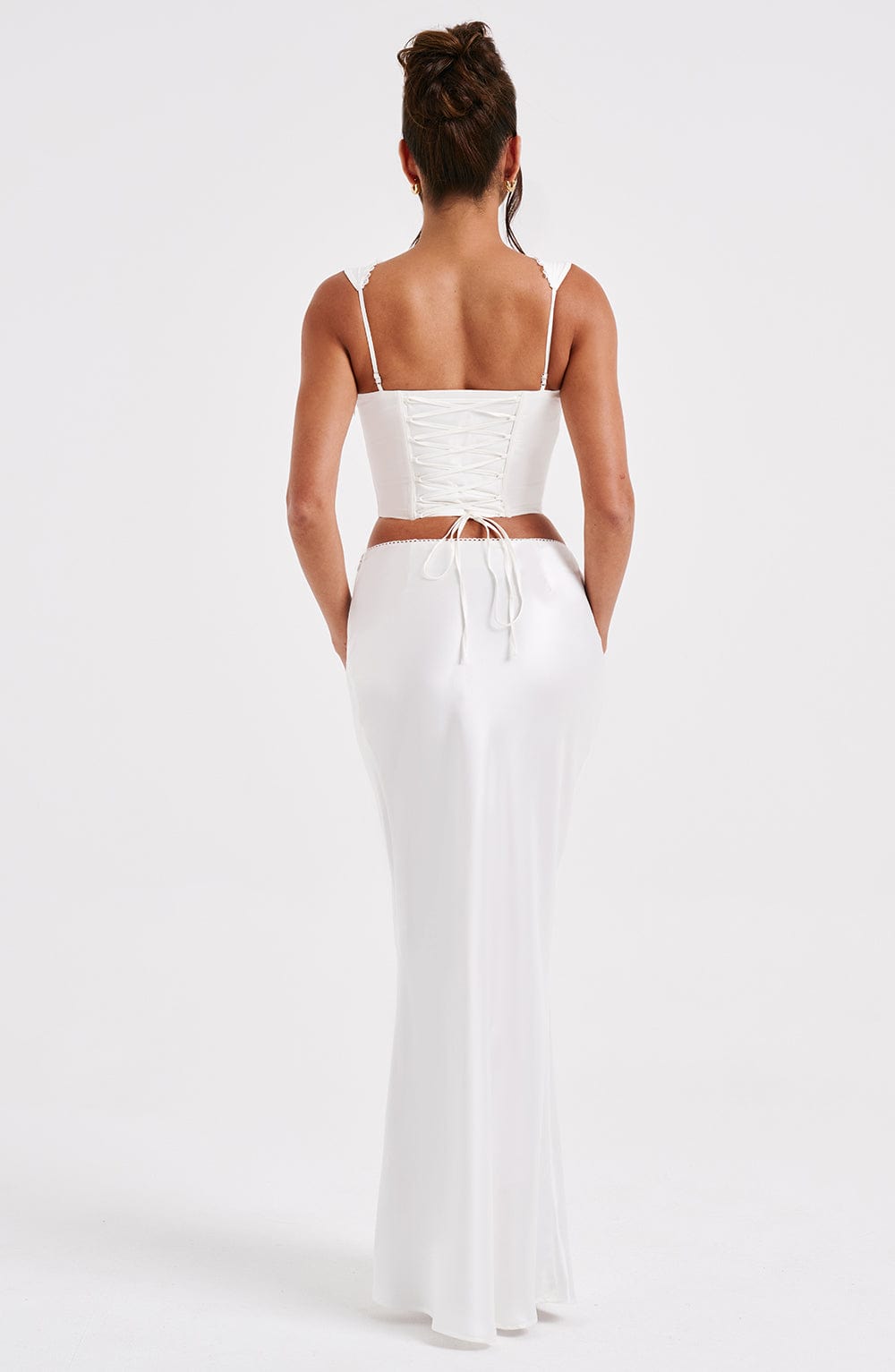 Willaelia Maxi Skirt in Ivory by Clandour, product photo 5