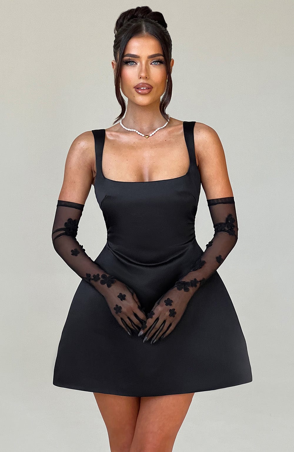 Willaelle Mini Dress in Black by Clandour, product photo 2