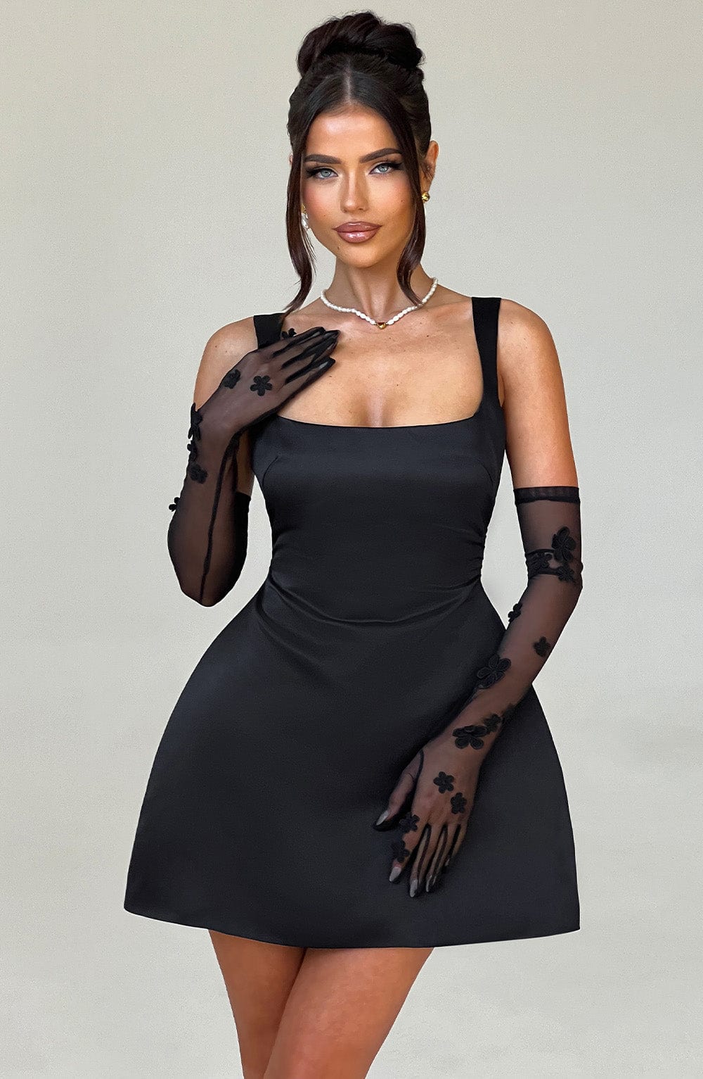 Willaelle Mini Dress in Black by Clandour, product photo 4