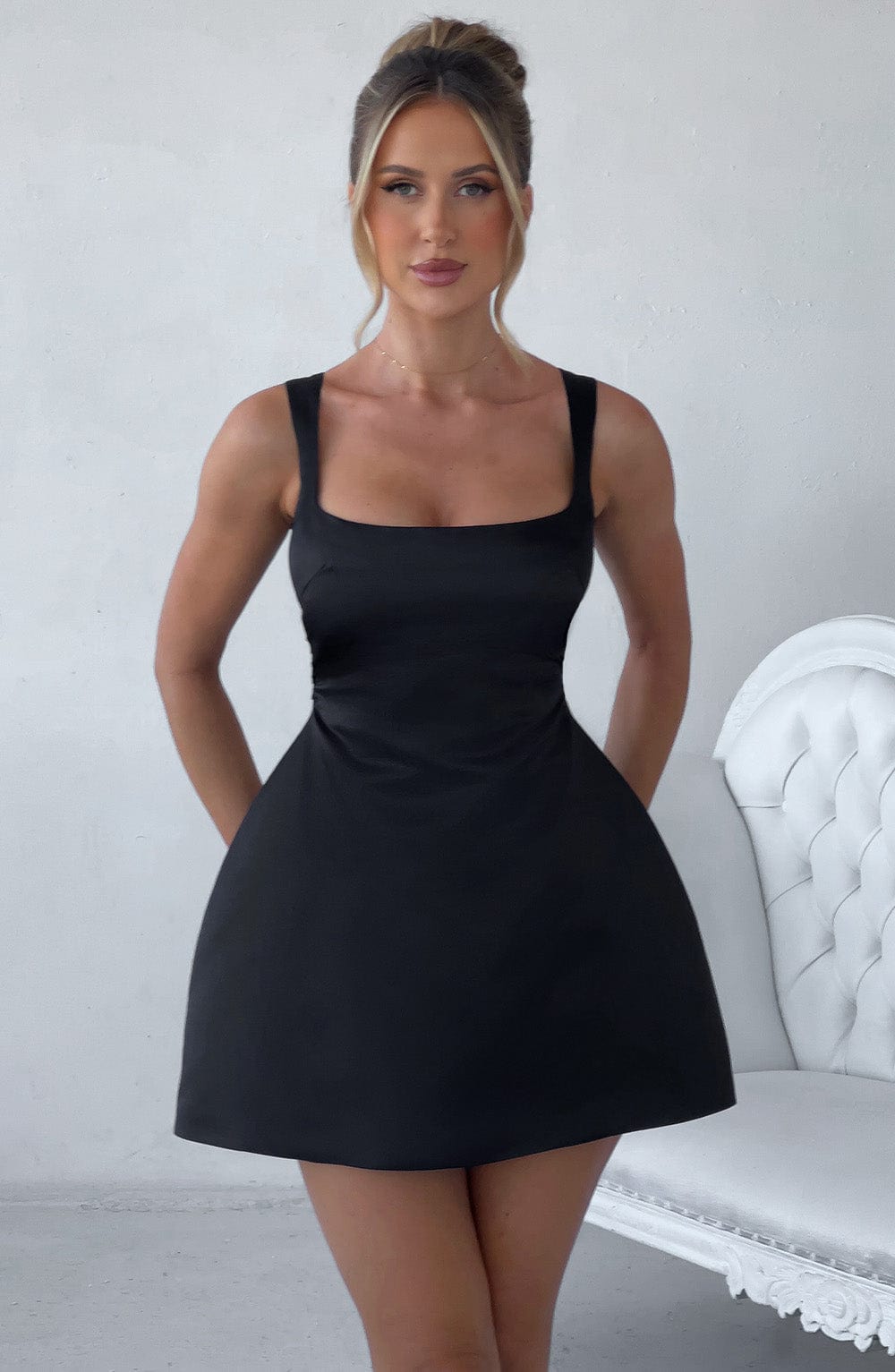 Willaelle Mini Dress in Black by Clandour, product photo 7