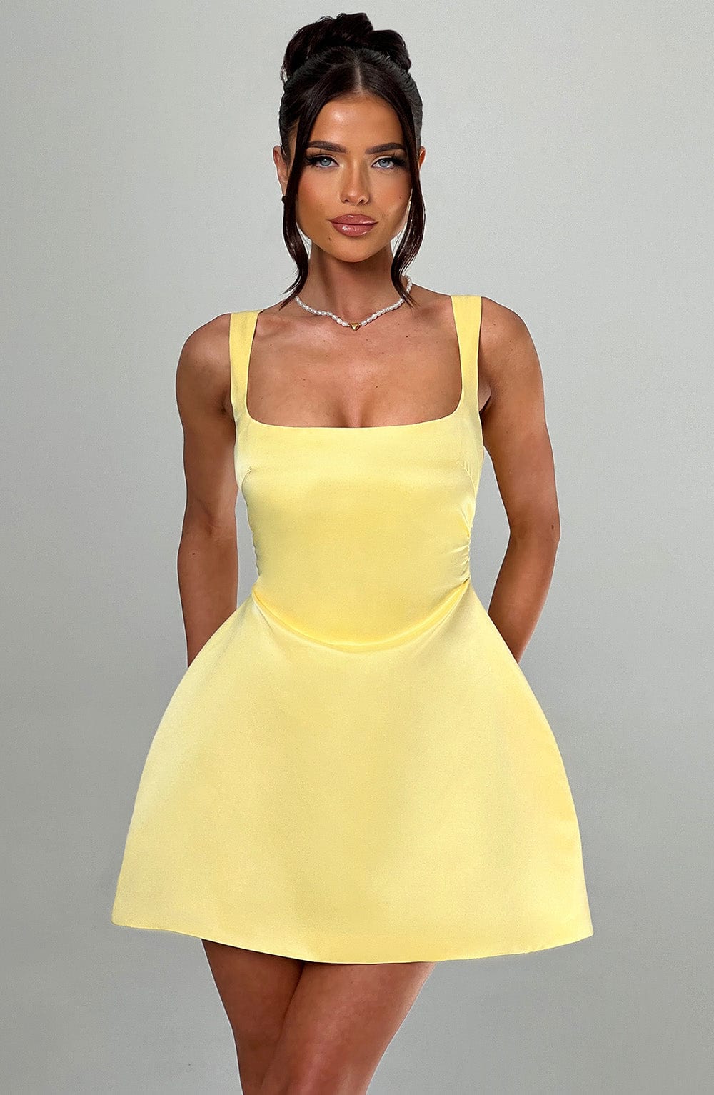 Willaelle Mini Dress in Lemon by Clandour, product photo 2
