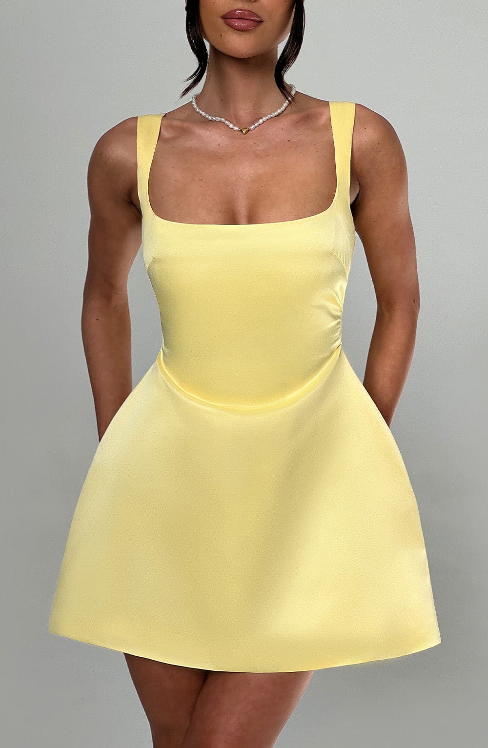 Willaelle Mini Dress in Lemon by Clandour, product photo 4