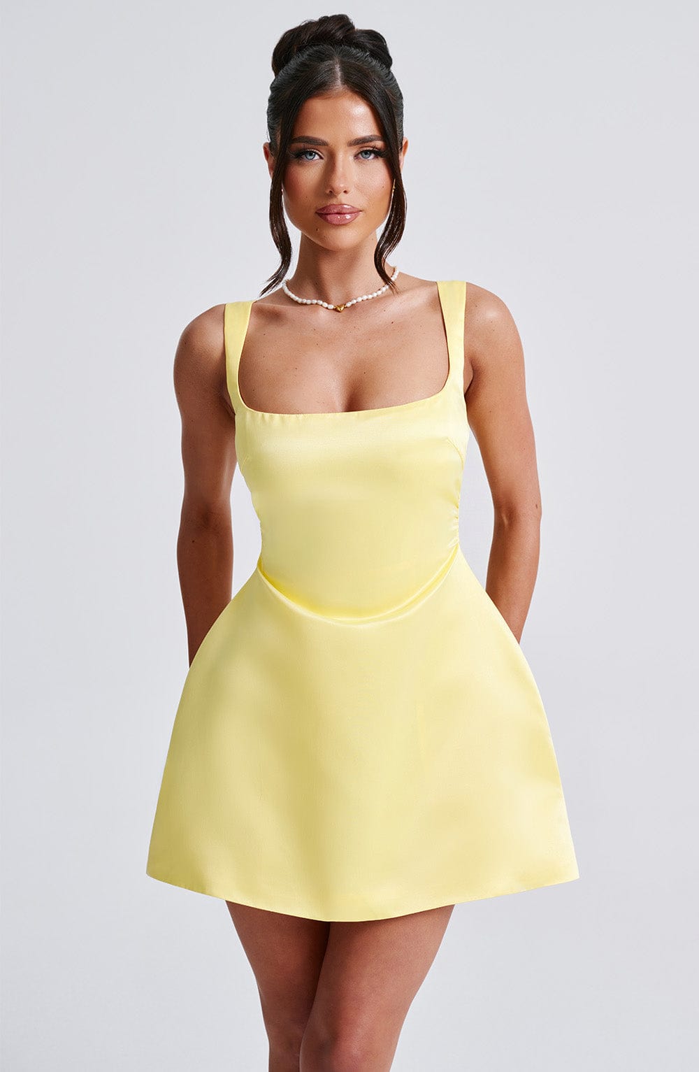 Willaelle Mini Dress in Lemon by Clandour, product photo 5