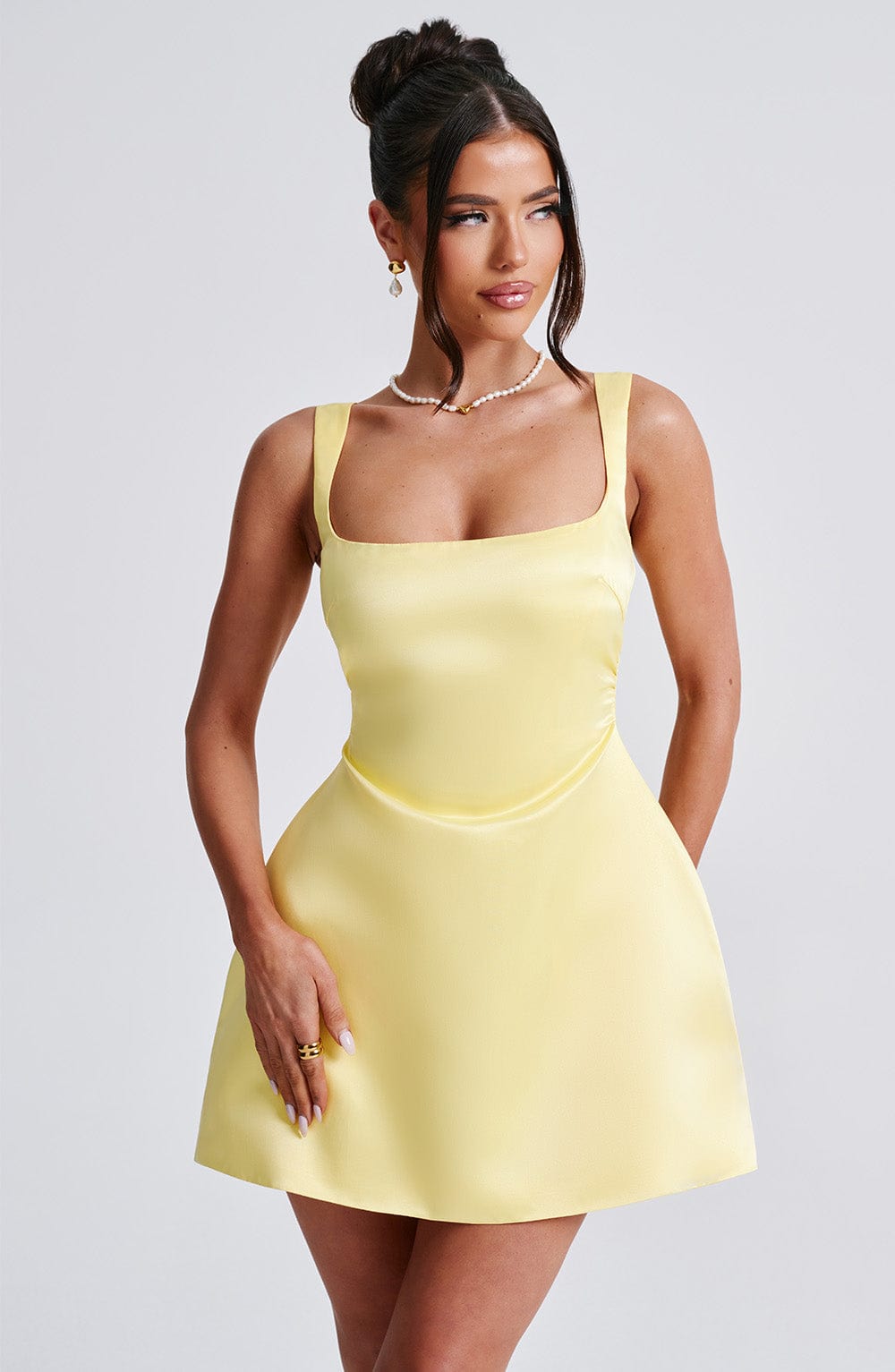 Willaelle Mini Dress in Lemon by Clandour, product photo 9