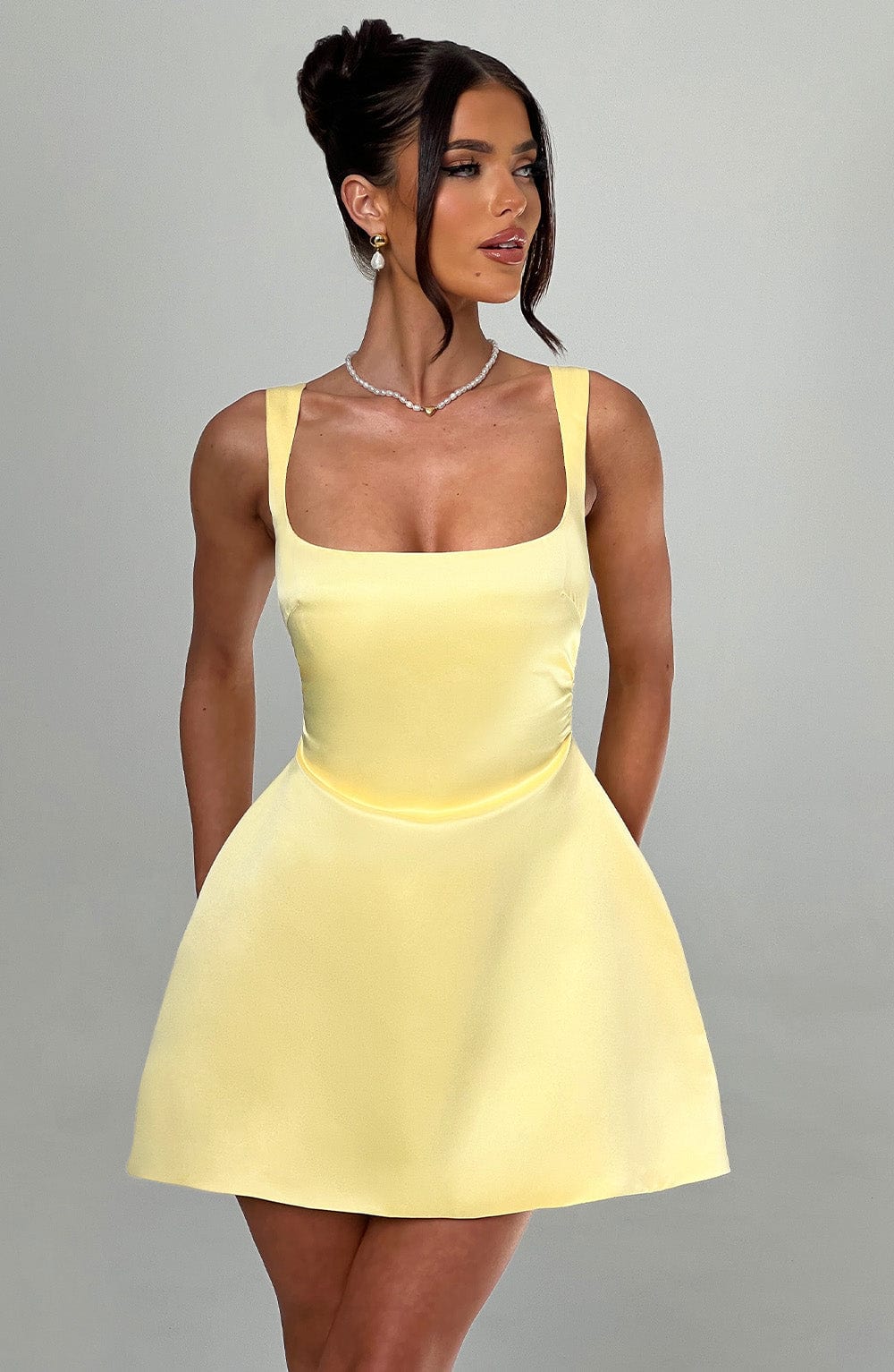 Willaelle Mini Dress in Lemon by Clandour, product photo 11