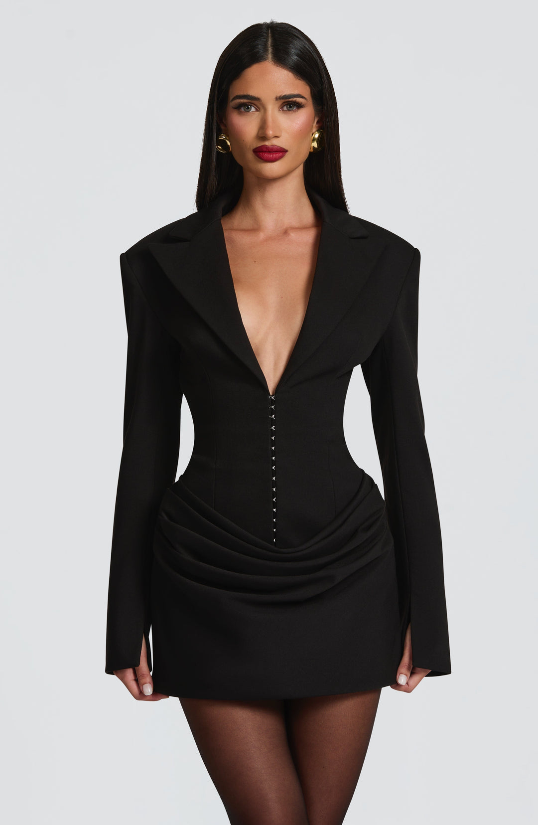 Willaessa Mini Dress in Black by Clandour, product photo 8