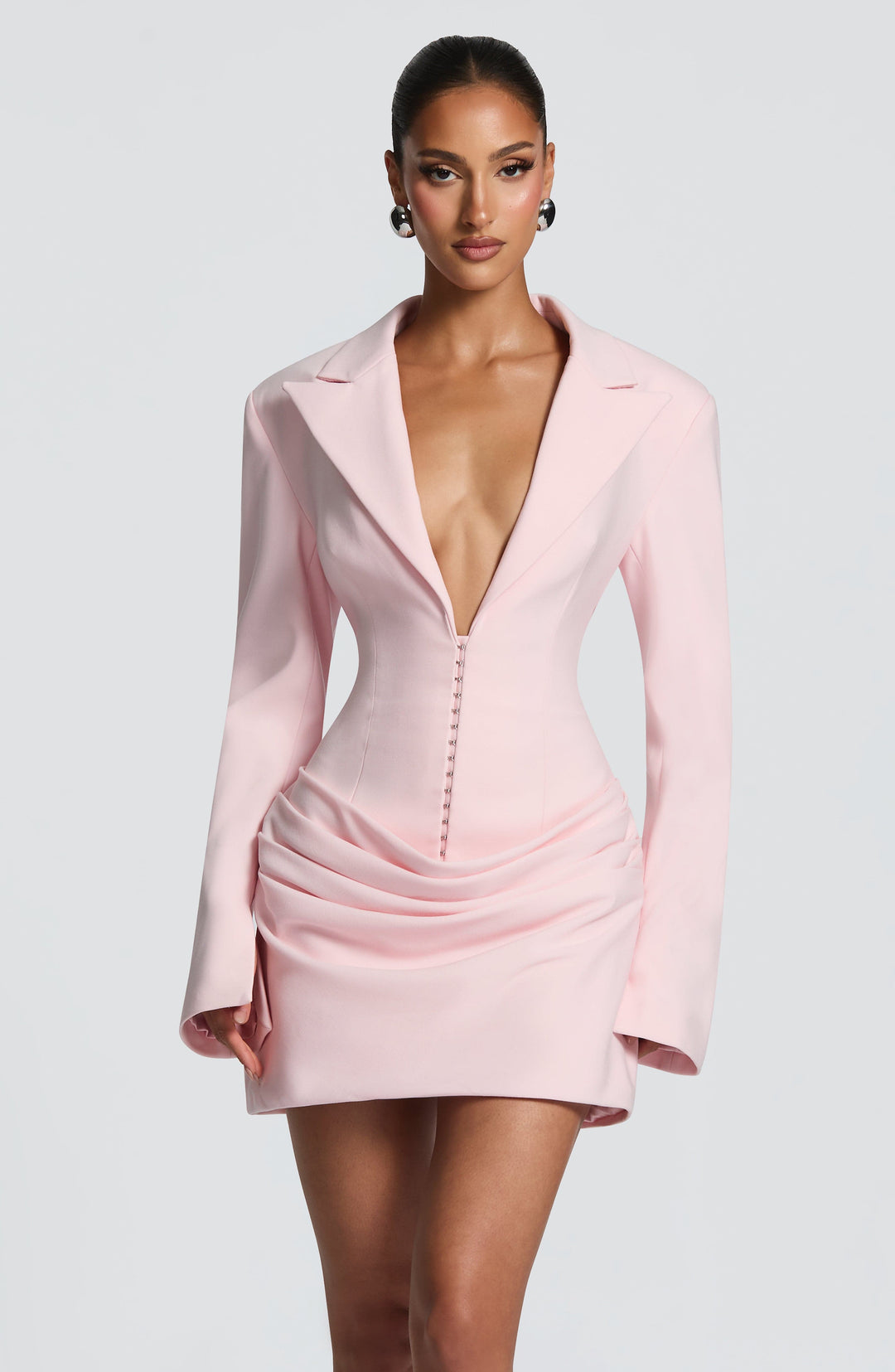 Willaessa Mini Dress in Blush by Clandour, product photo 1