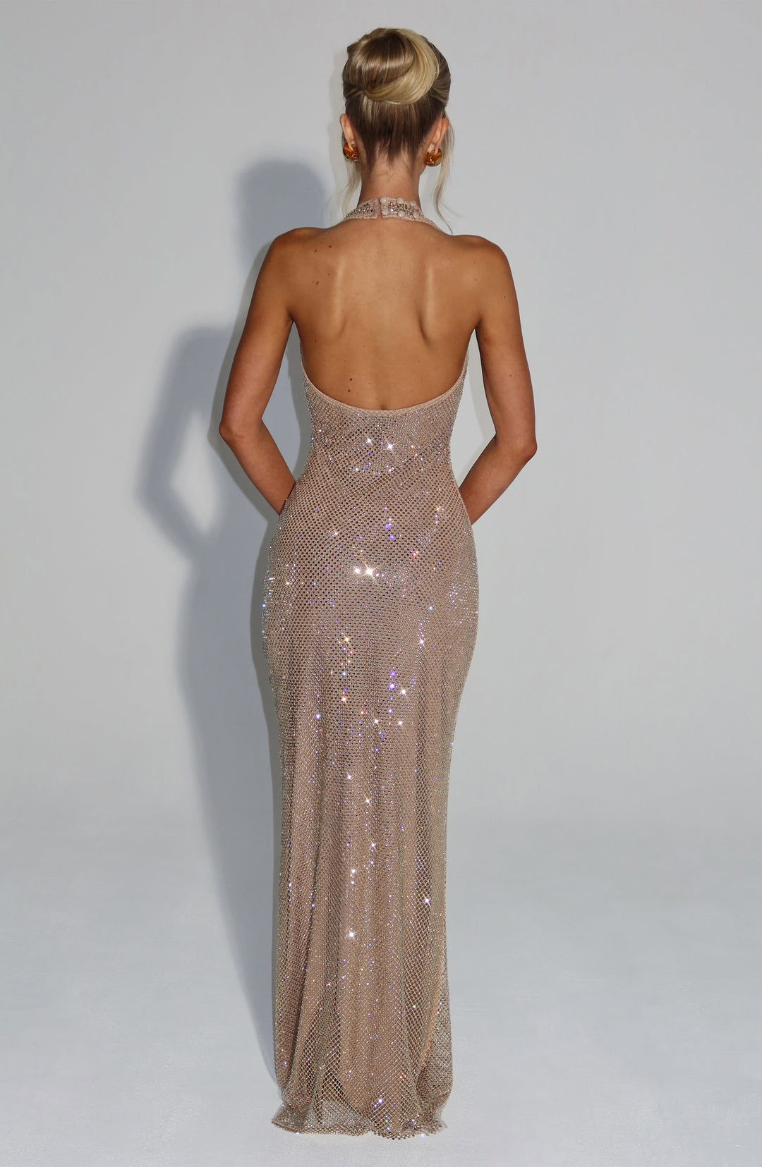 Willaette Maxi Dress in Gold by Clandour, product photo 2