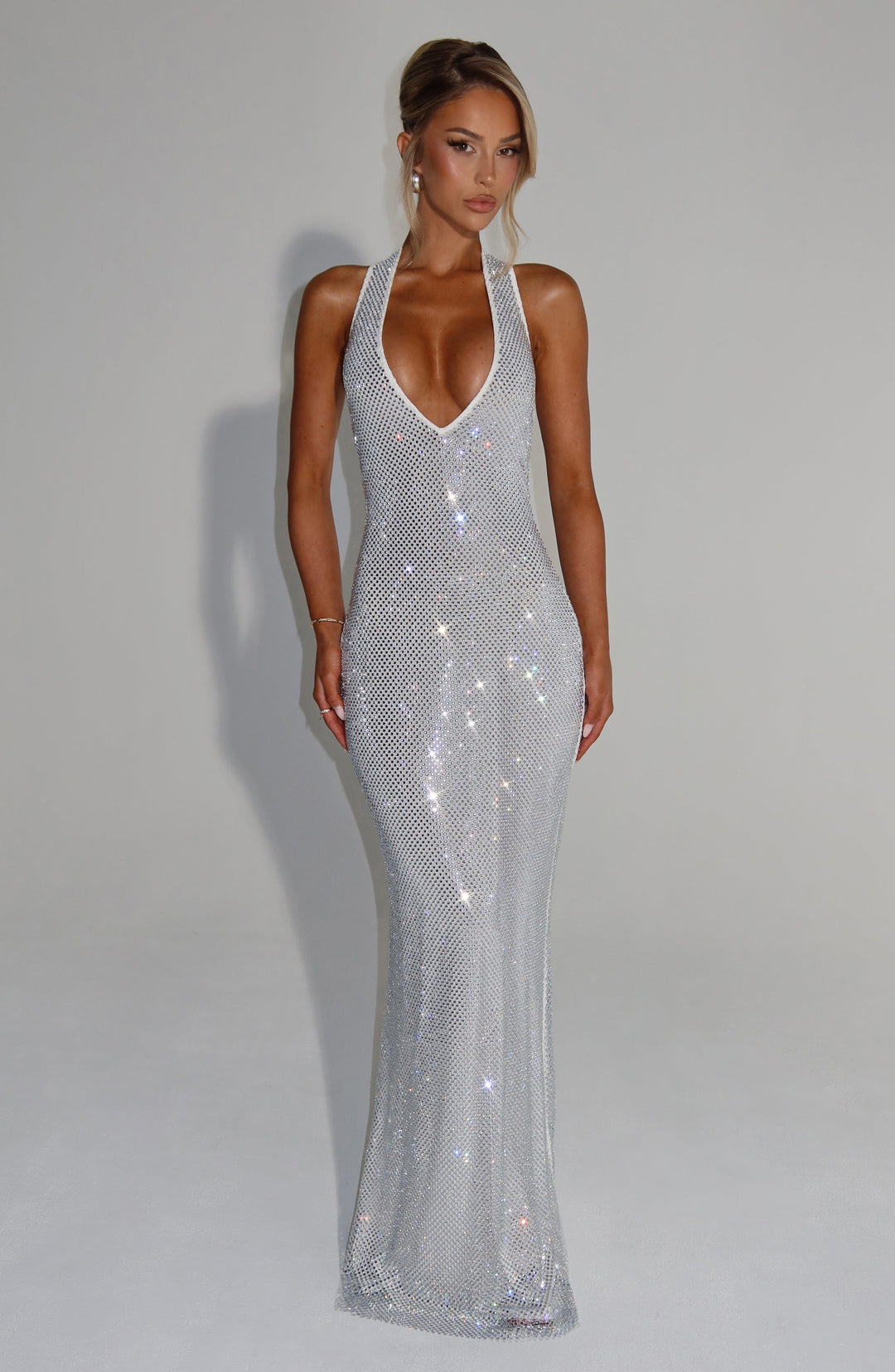 Willaette Maxi Dress in Ivory by Clandour, product photo 4