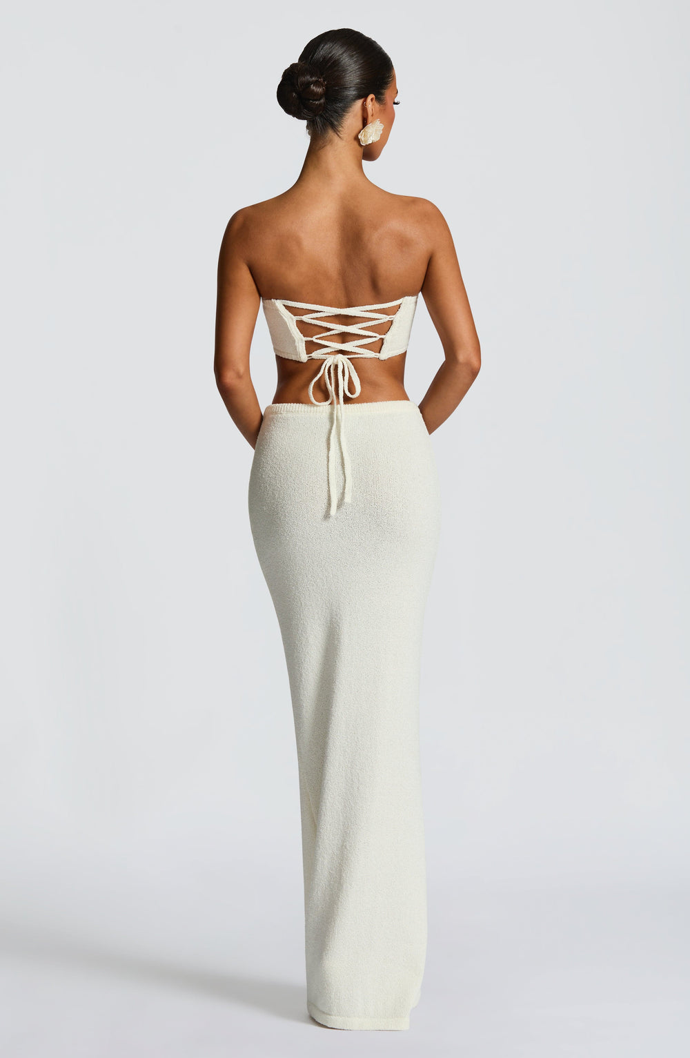 Willaia Maxi Skirt in Ivory by Clandour, product photo 2