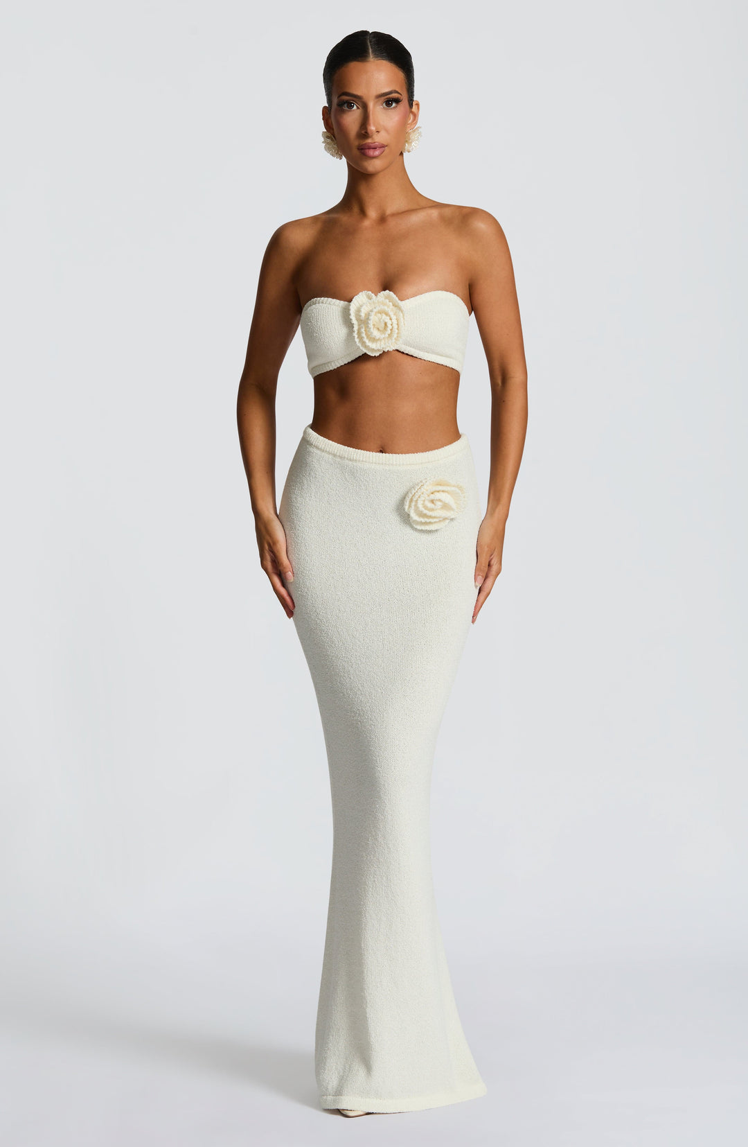 Willaia Maxi Skirt in Ivory by Clandour, product photo 3