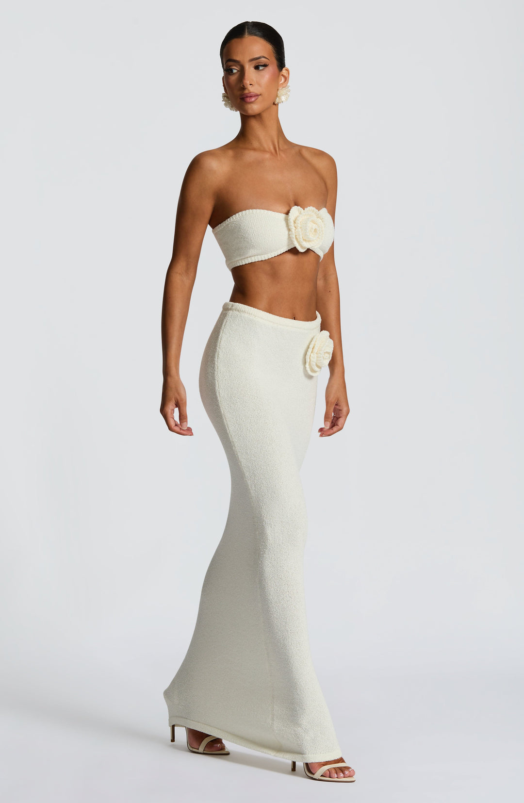 Willaia Maxi Skirt in Ivory by Clandour, product photo 4