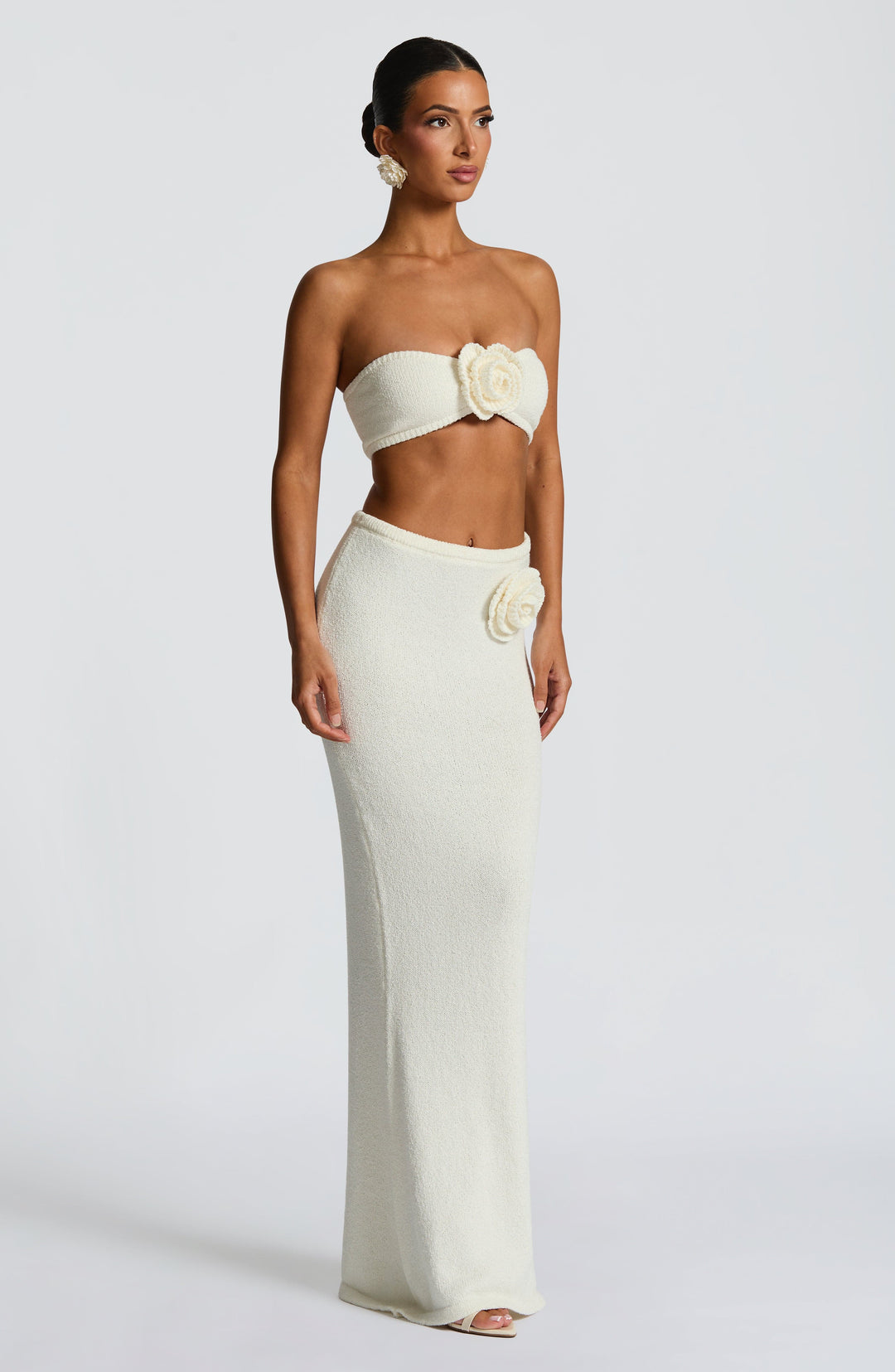 Willaia Maxi Skirt in Ivory by Clandour, product photo 6