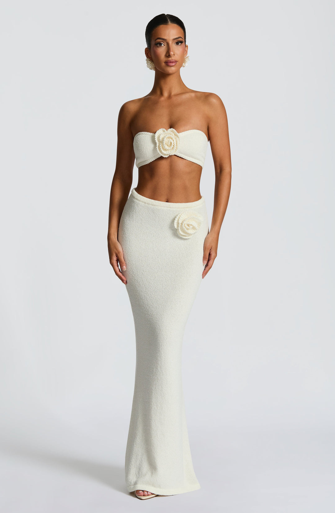 Willaia Maxi Skirt in Ivory by Clandour, product photo 7