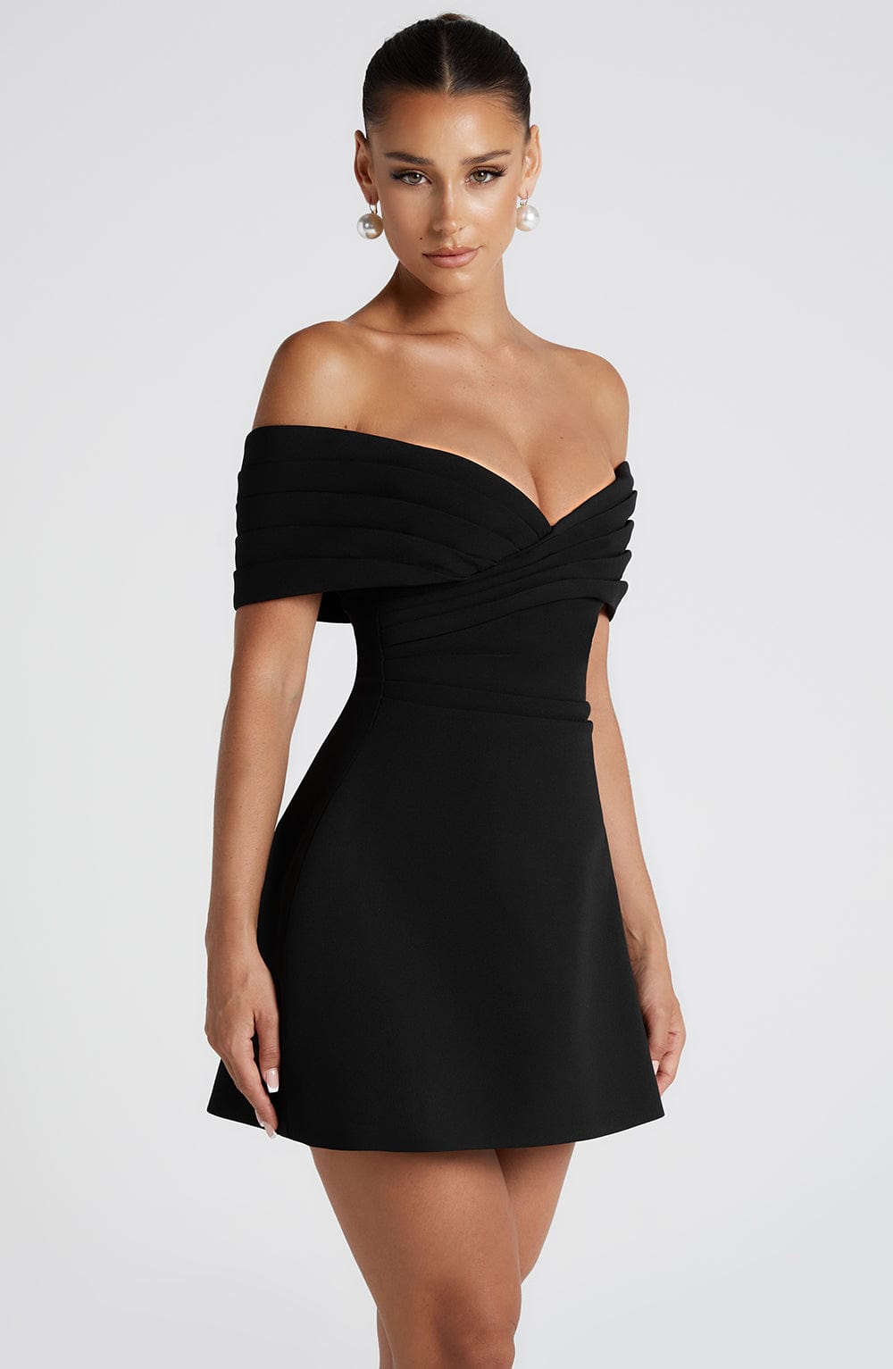 Willaina Mini Dress in Black by Clandour, product photo 3