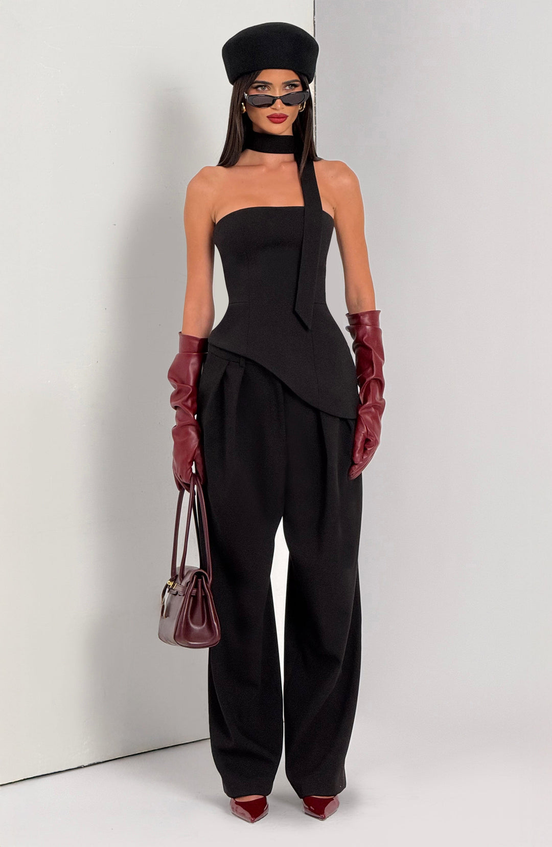 Willaine Top in Black by Clandour, product photo 6