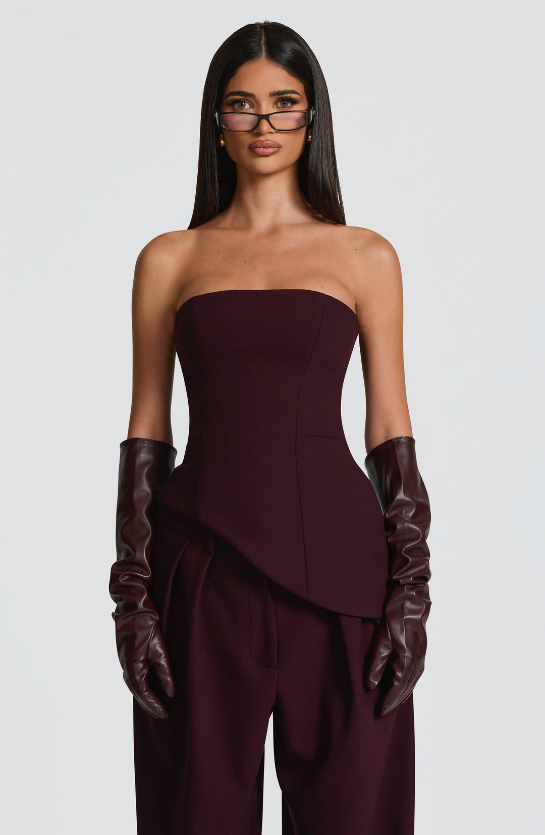 Willaine Top in Plum by Clandour, product photo 1