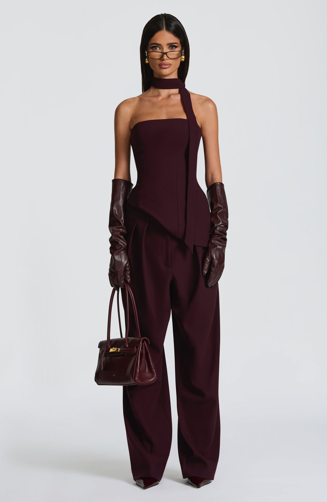 Willaine Top in Plum by Clandour, product photo 3