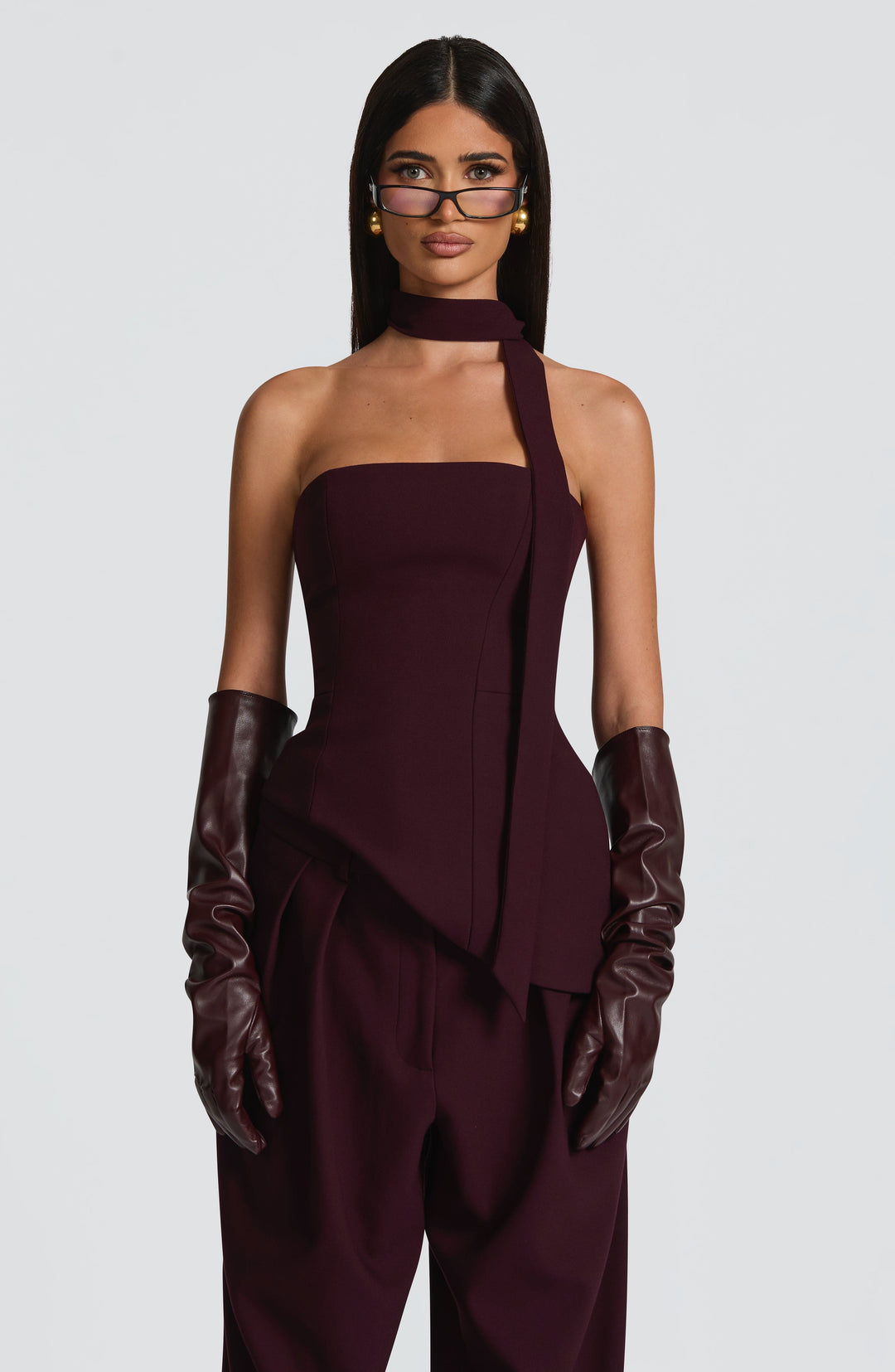 Willaine Top in Plum by Clandour, product photo 4