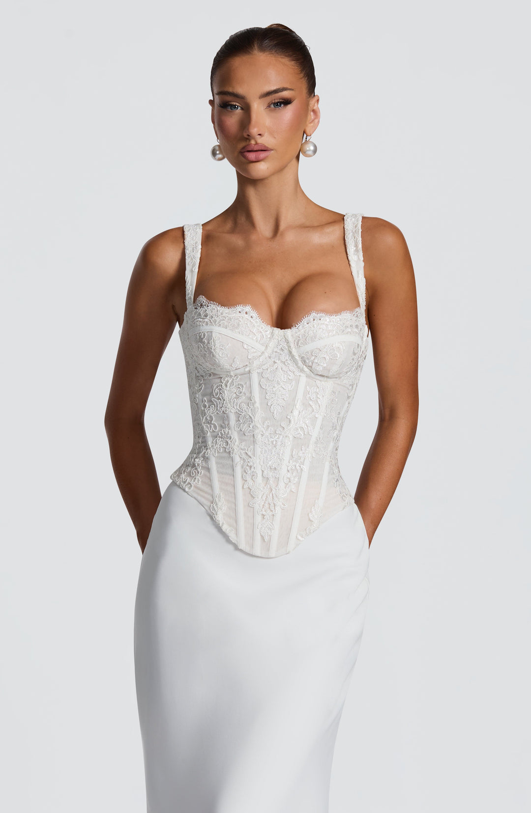 Willairis Corset in Ivory by Clandour, product photo 3