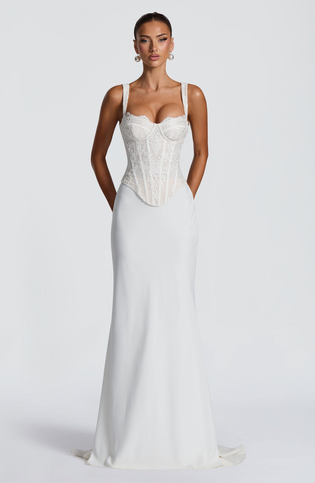 Willairis Corset in Ivory by Clandour, product photo 12