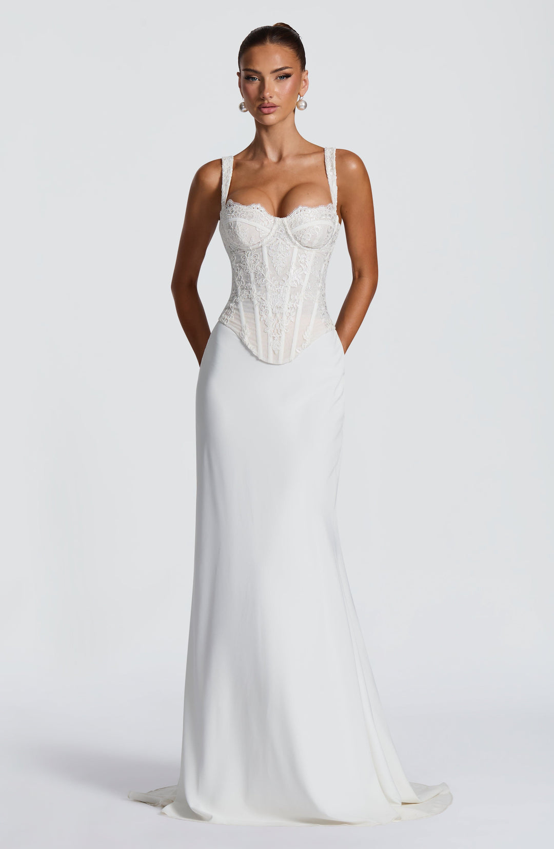 Willairis Corset in Ivory by Clandour, product photo 13