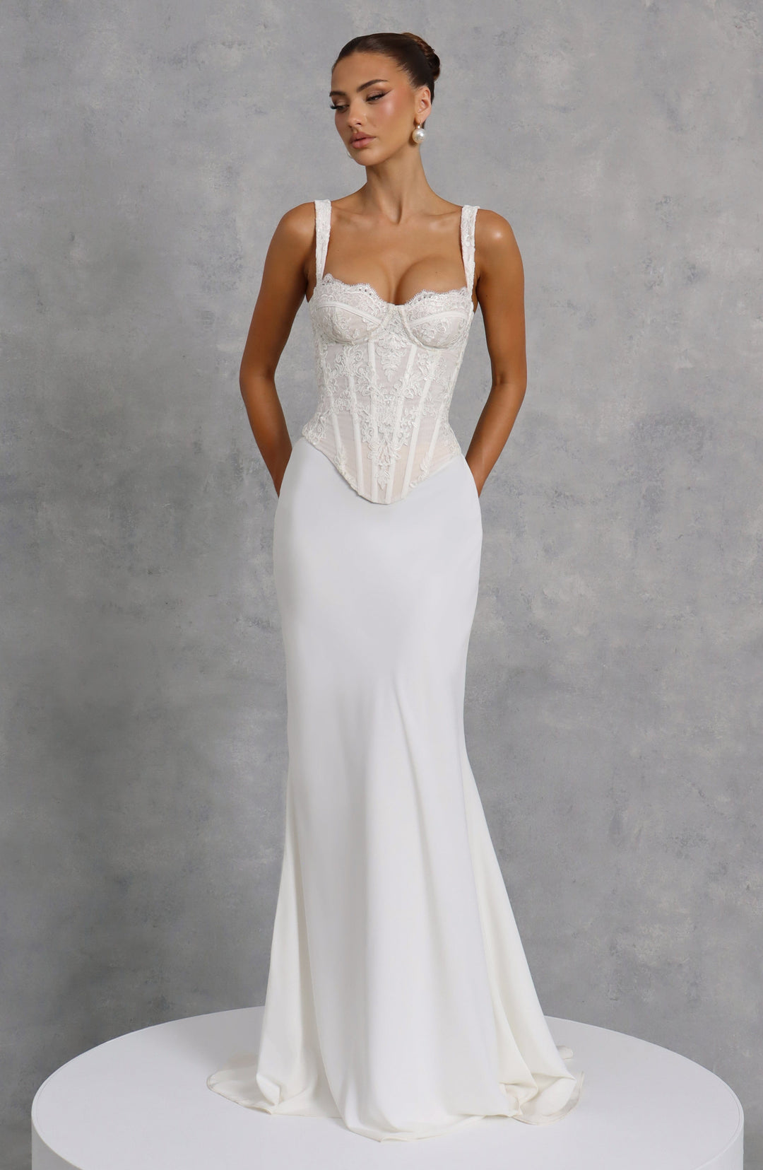 Willairis Corset in Ivory by Clandour, product photo 14