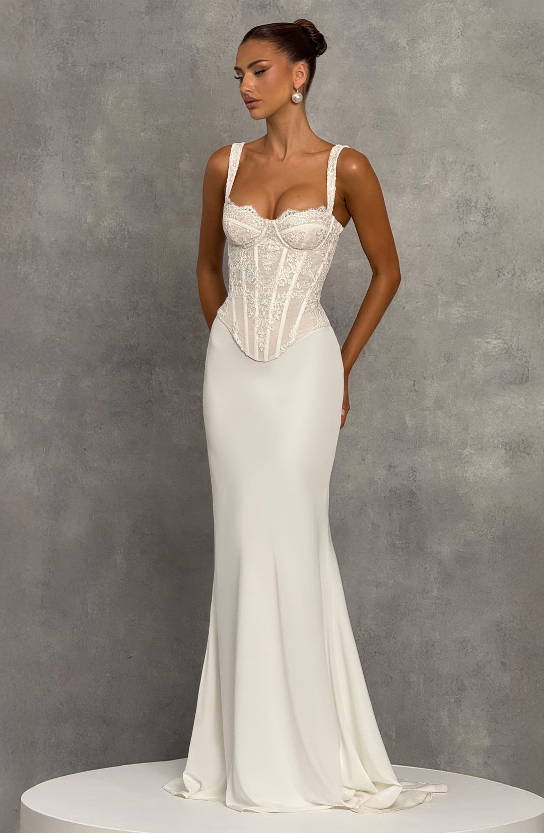 Willairis Corset in Ivory by Clandour, product photo 15