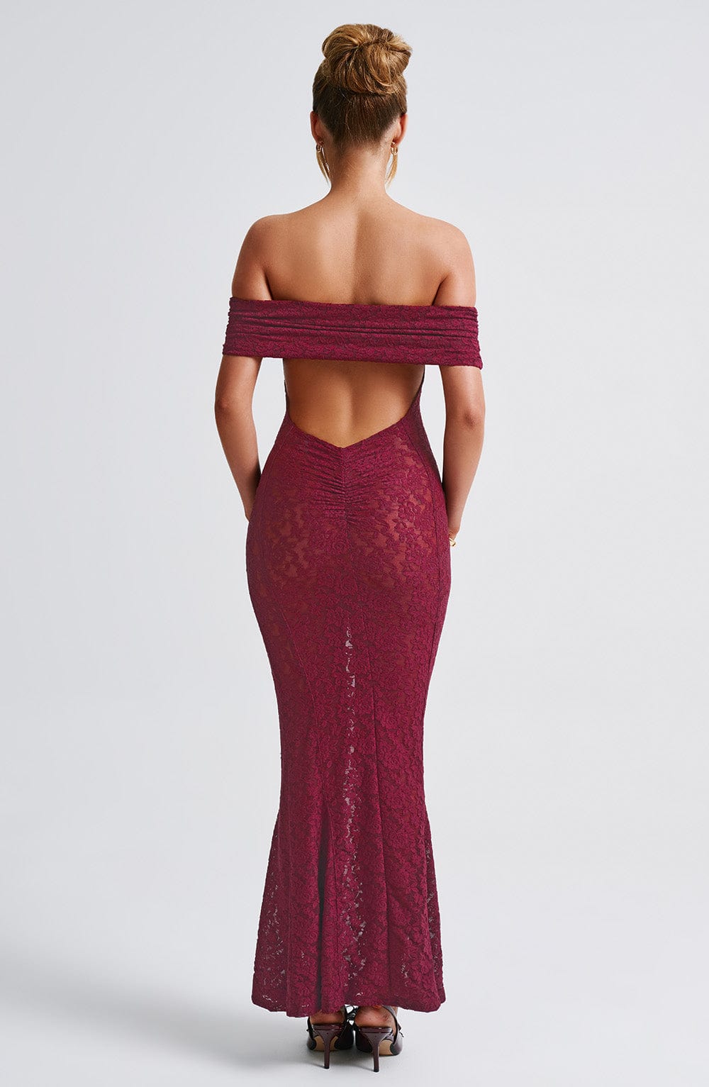 Willaise Maxi Dress in Burgundy by Clandour, product photo 10