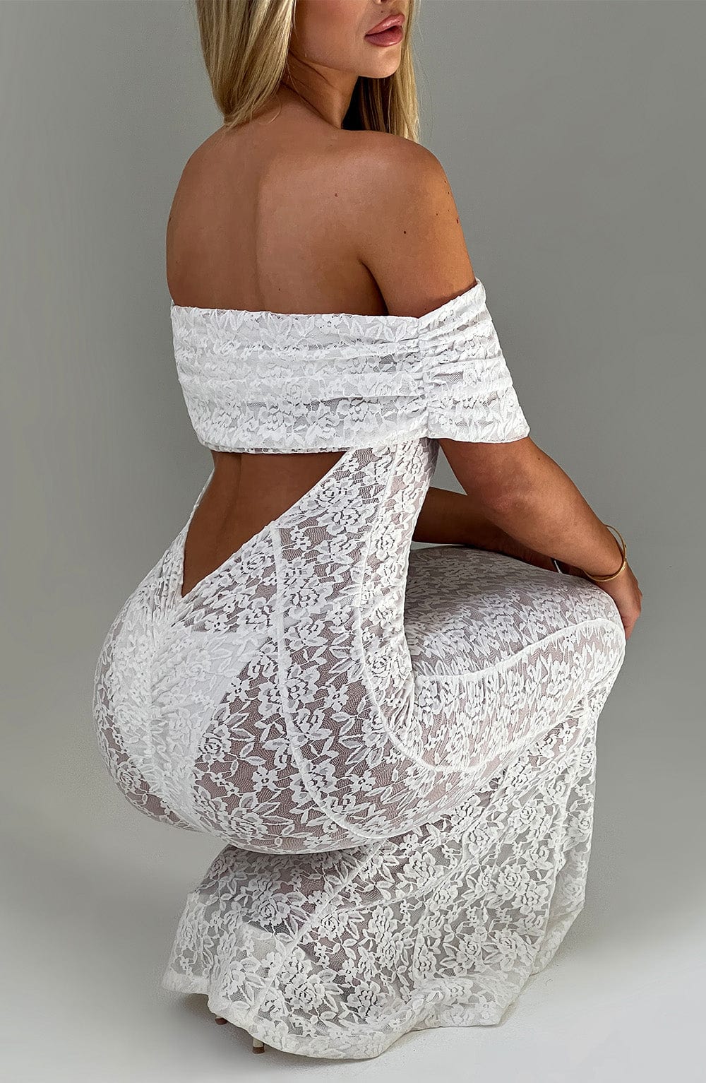 Willaise Maxi Dress in Ivory by Clandour, product photo 3