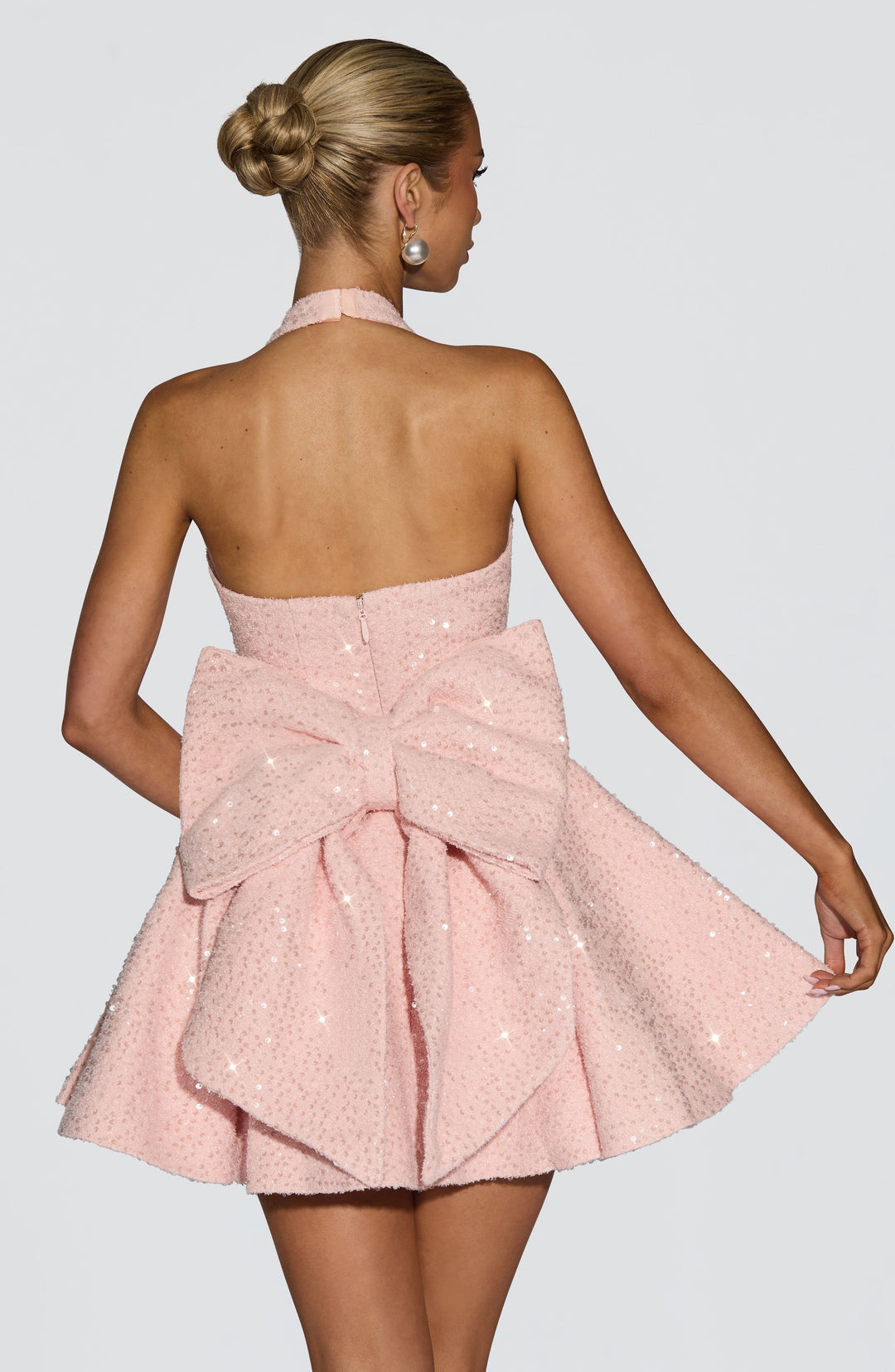 Willalina Mini Dress in Blush by Clandour, product photo 2