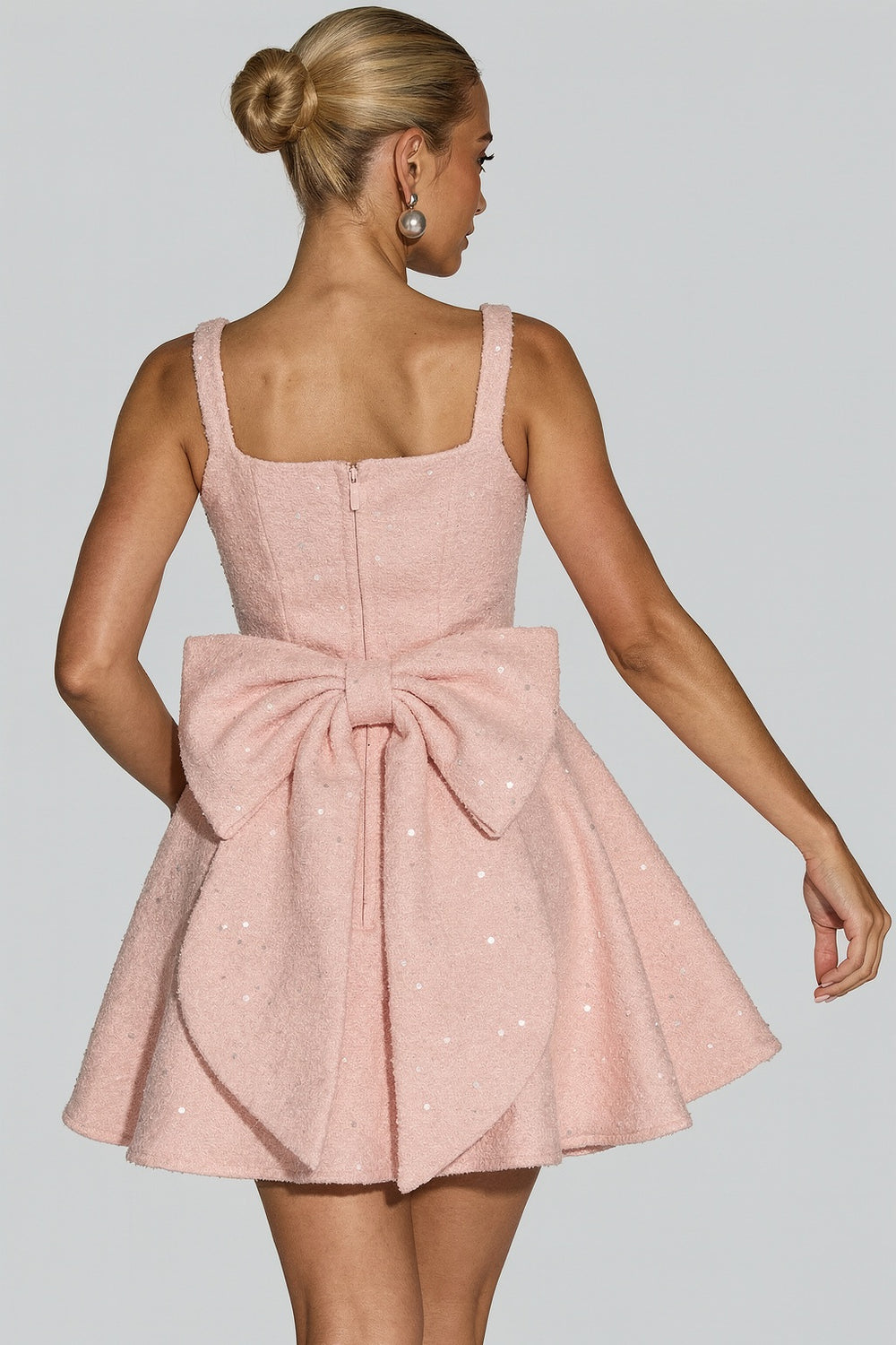 Clandour | Willalina Mini Dress - Blush - product photo 2