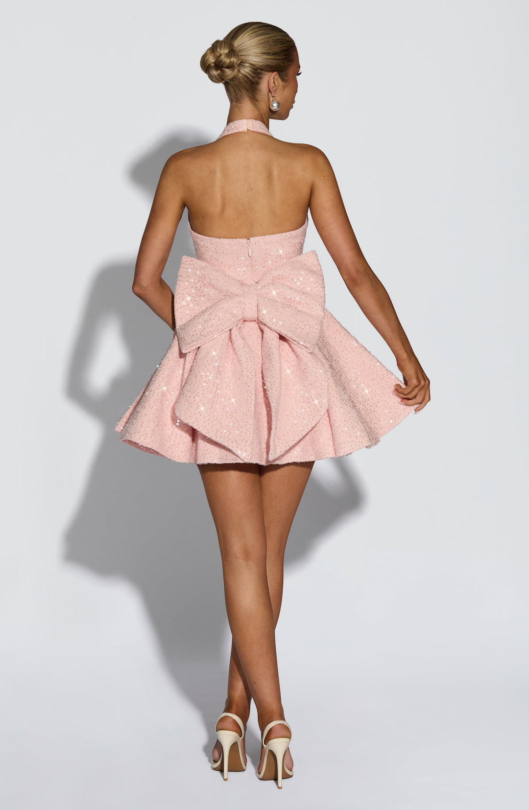 Willalina Mini Dress in Blush by Clandour, product photo 6