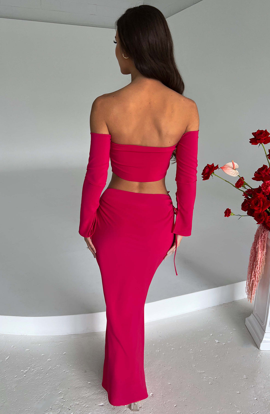 Willalise Maxi Skirt in Pink by Clandour, product photo 2