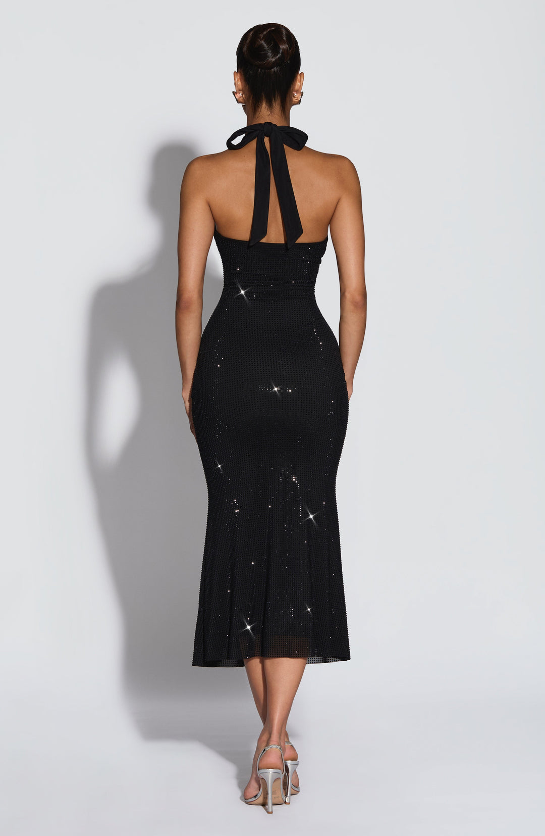 Willaora Midi Dress in Black by Clandour, product photo 2