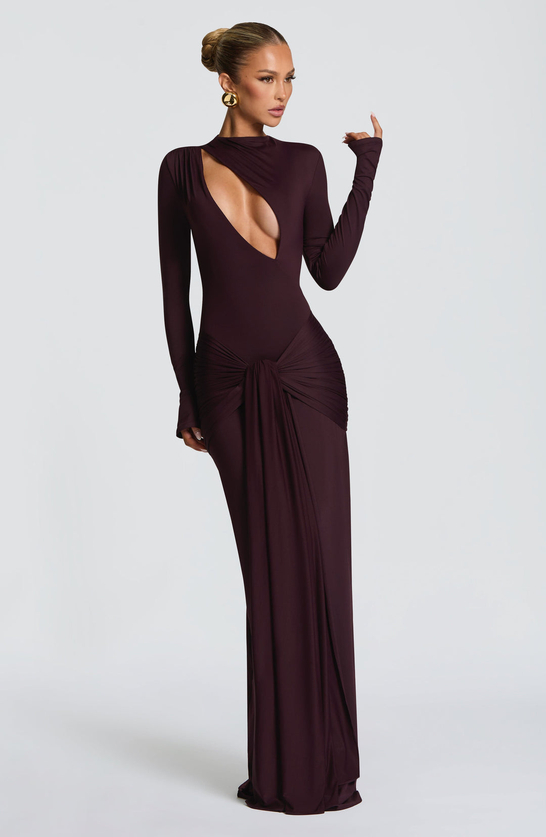 Willara Maxi Dress in Plum by Clandour, product photo 4