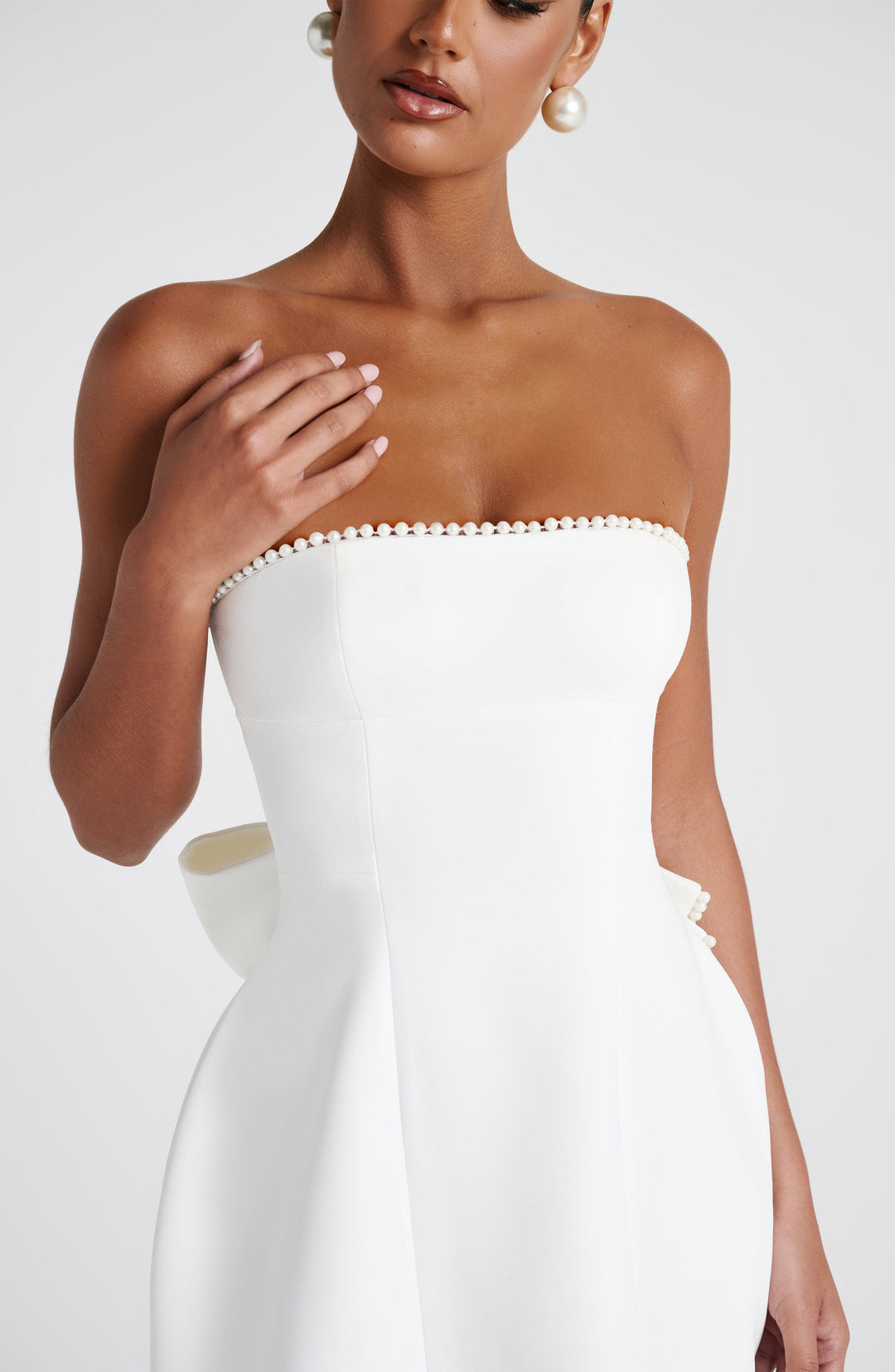 Willari Mini Dress in Ivory by Clandour, product photo 3