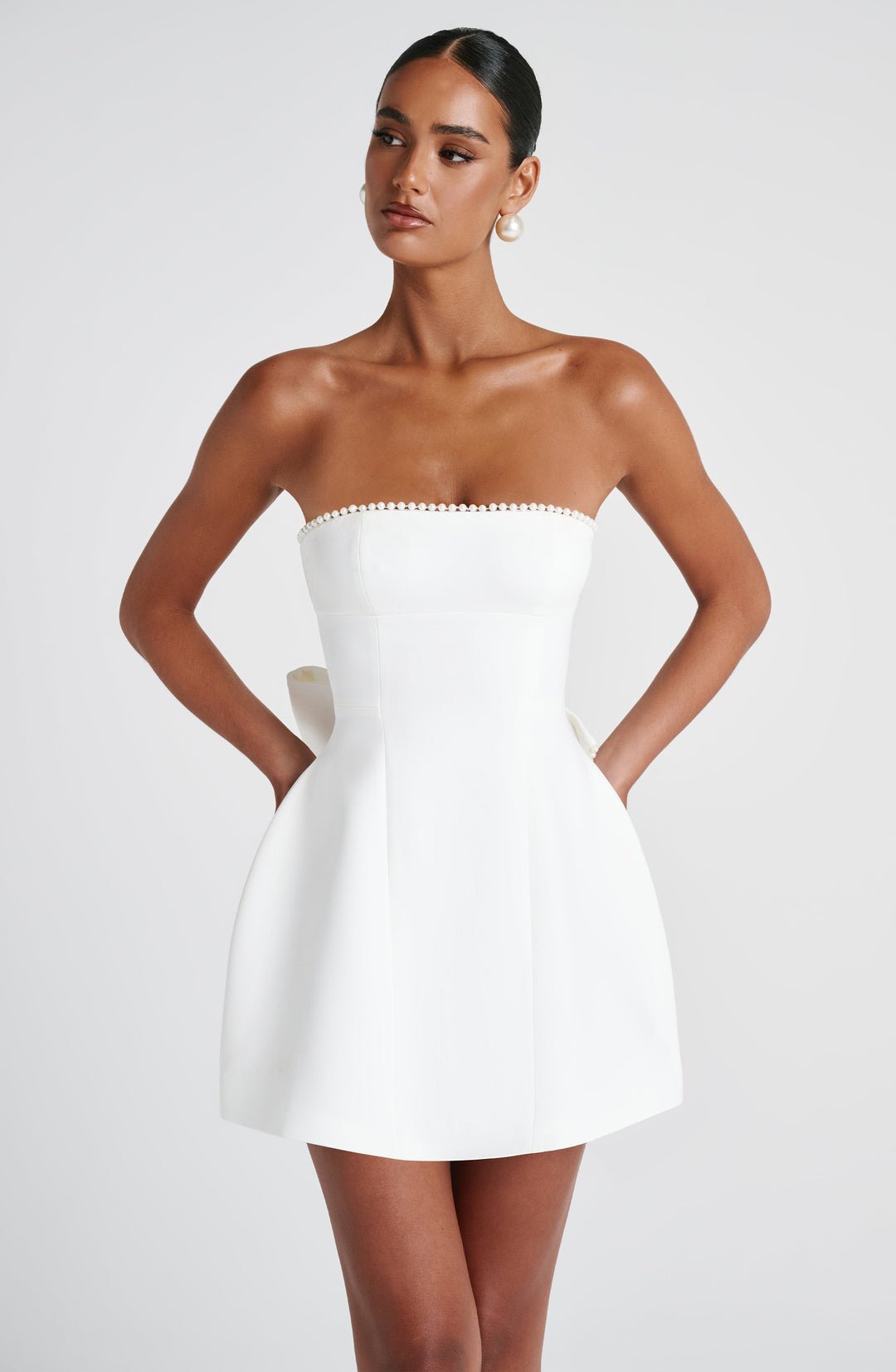 Willari Mini Dress in Ivory by Clandour, product photo 9