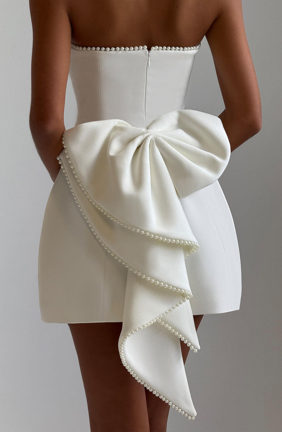 Willari Mini Dress in Ivory by Clandour, product photo 10