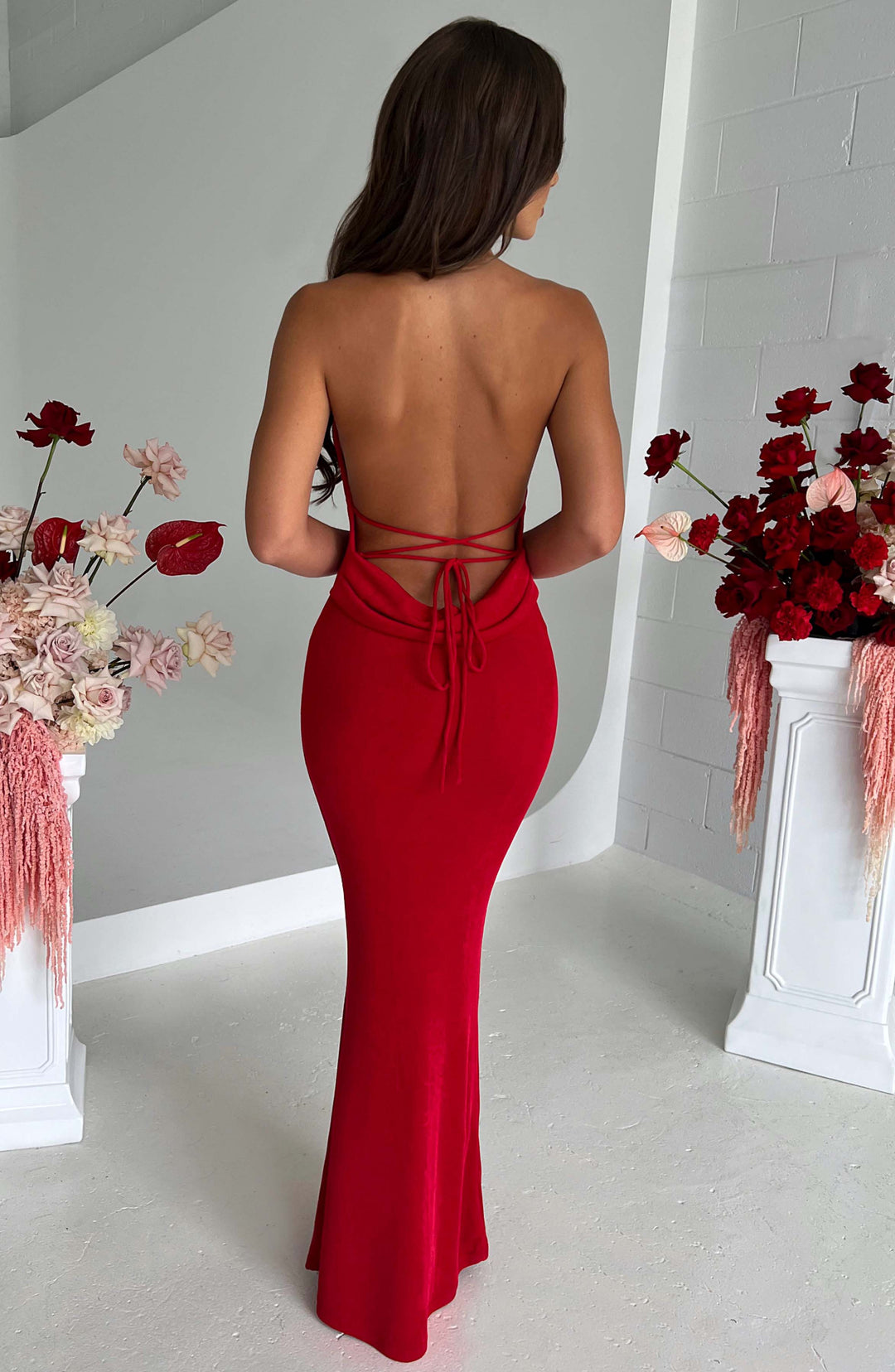Willavieve Maxi Dress in Red by Clandour, product photo 3